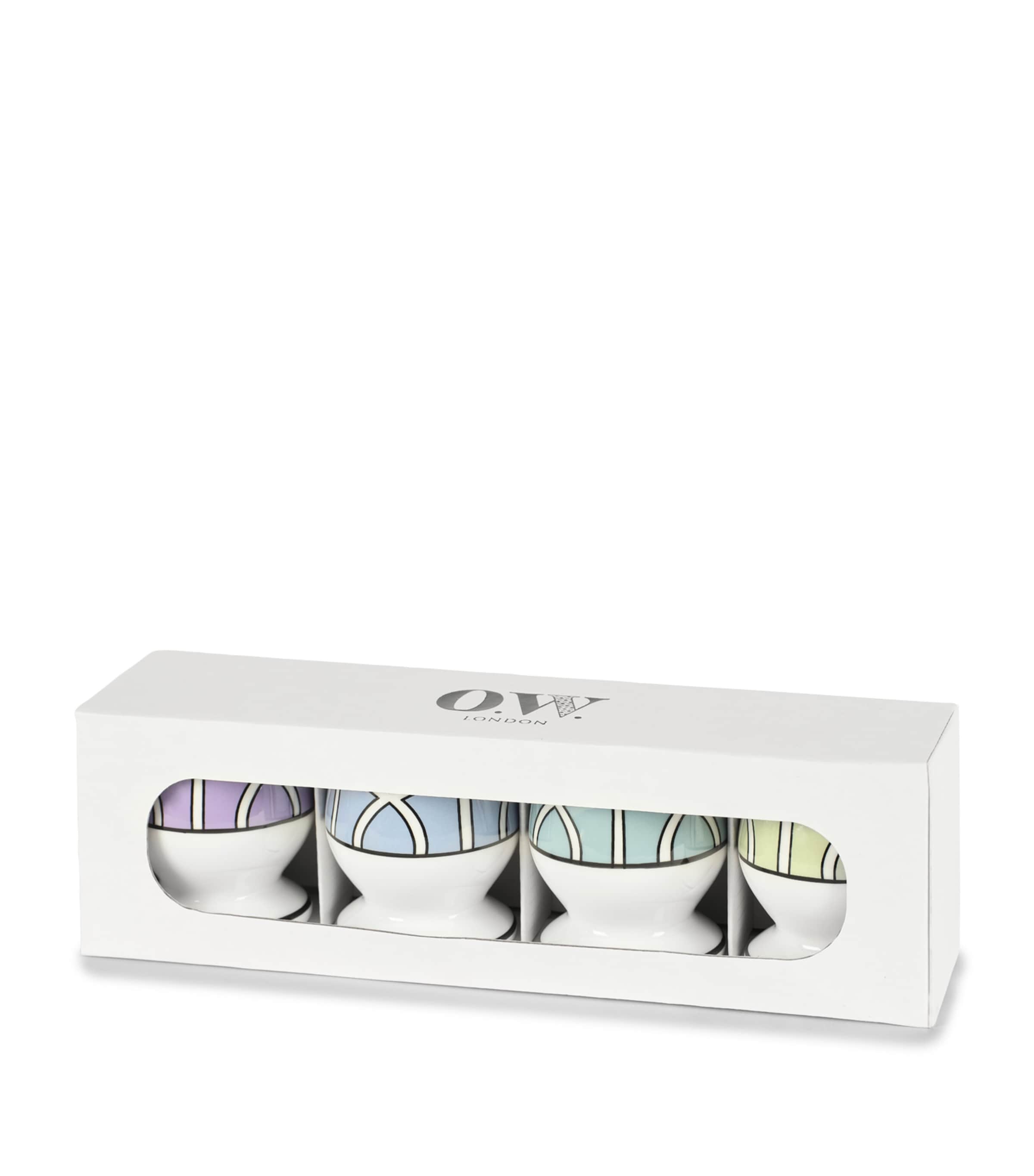 O.W.London Bone China Loop Egg Cups (Set of 4) Ombre Image 1