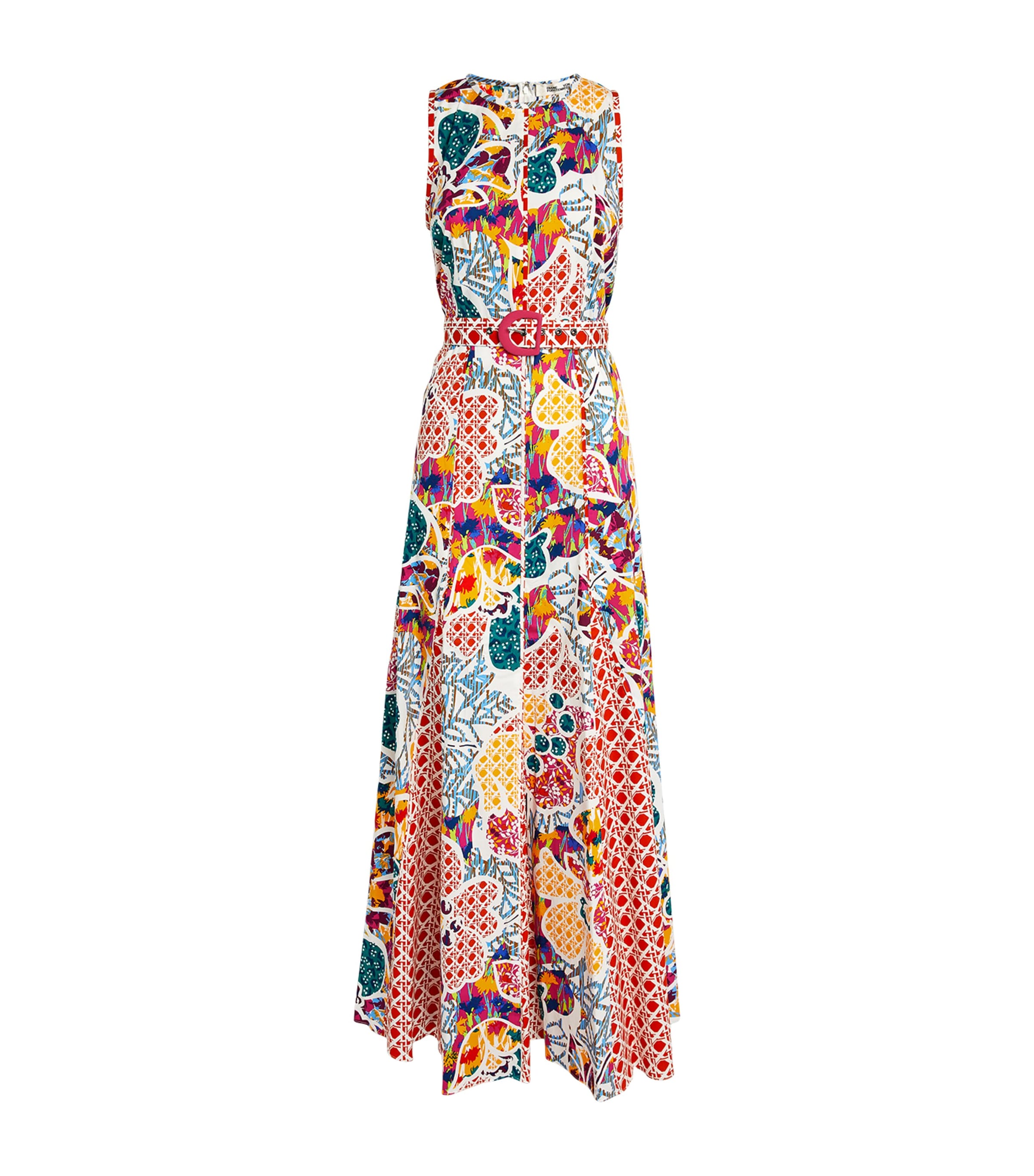 Diane Von Furstenberg Printed Elliot Maxi Dress In Multi