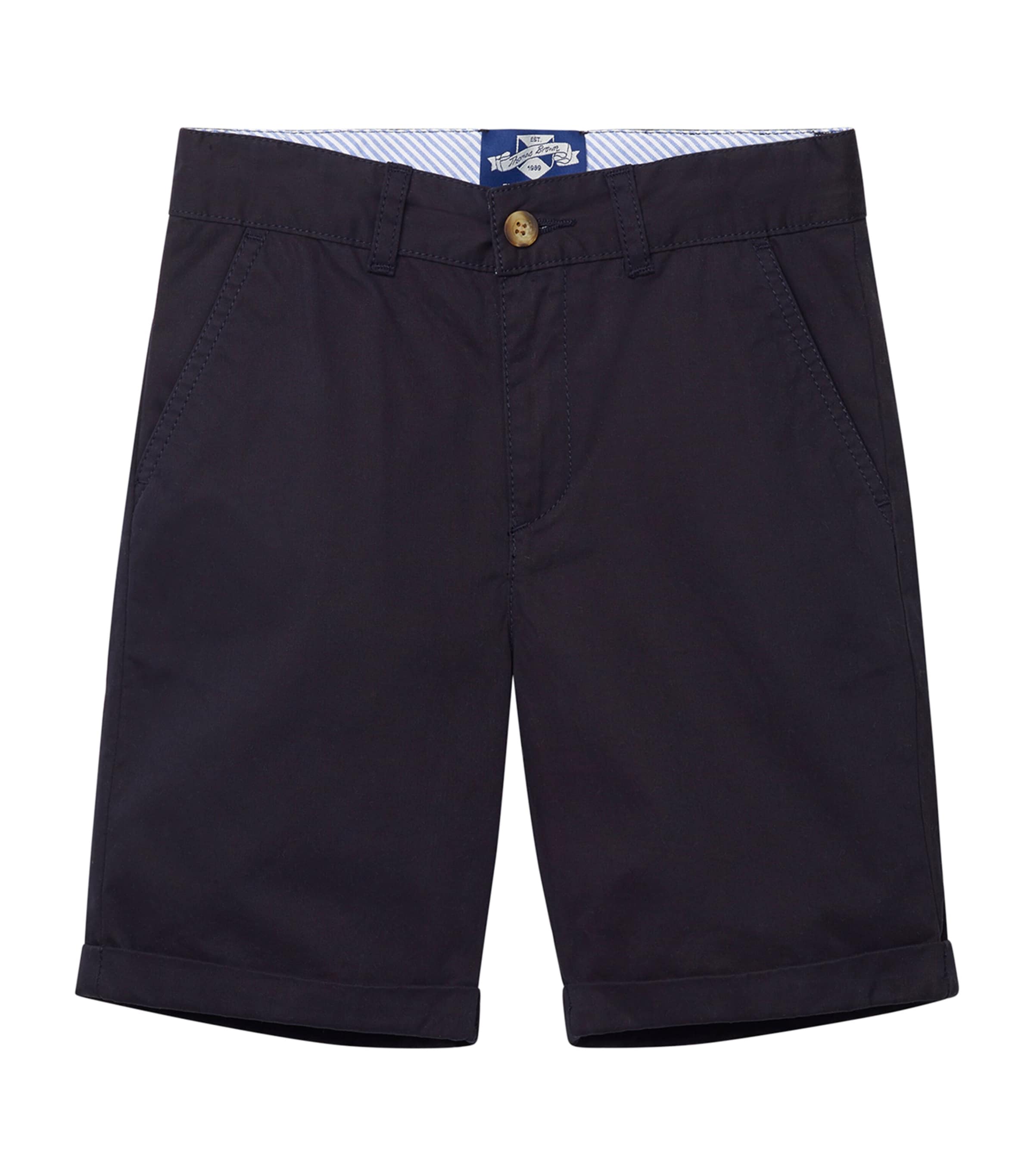 Trotters Kids' Cotton Charlie Chino Shorts In Navy