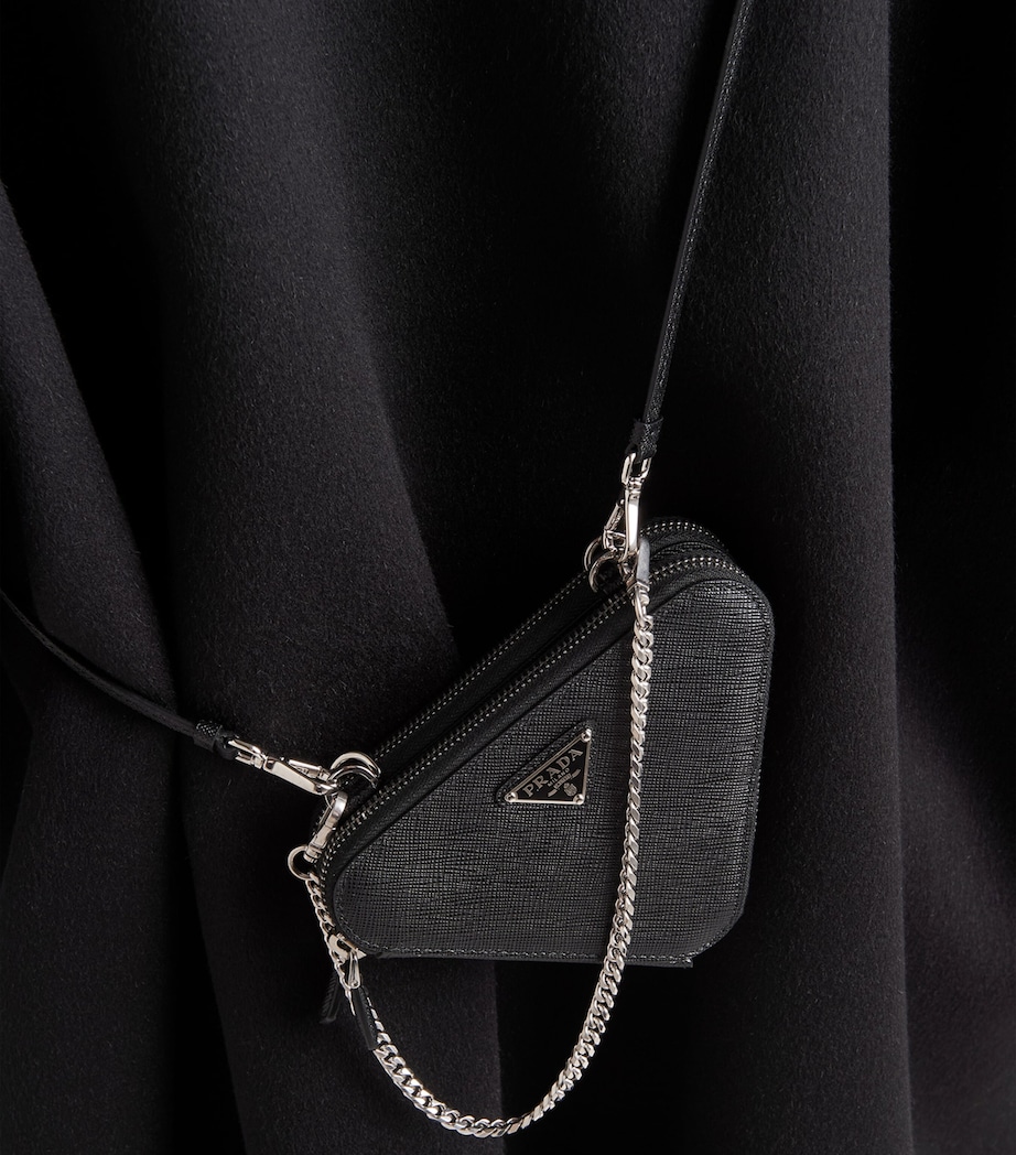 Mini Saffiano Leather Cross-Body Bag F0002 Image 6