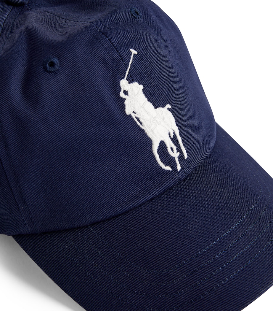 Cotton Polo Pony Baseball Cap NEWPORT NAVY Image 4