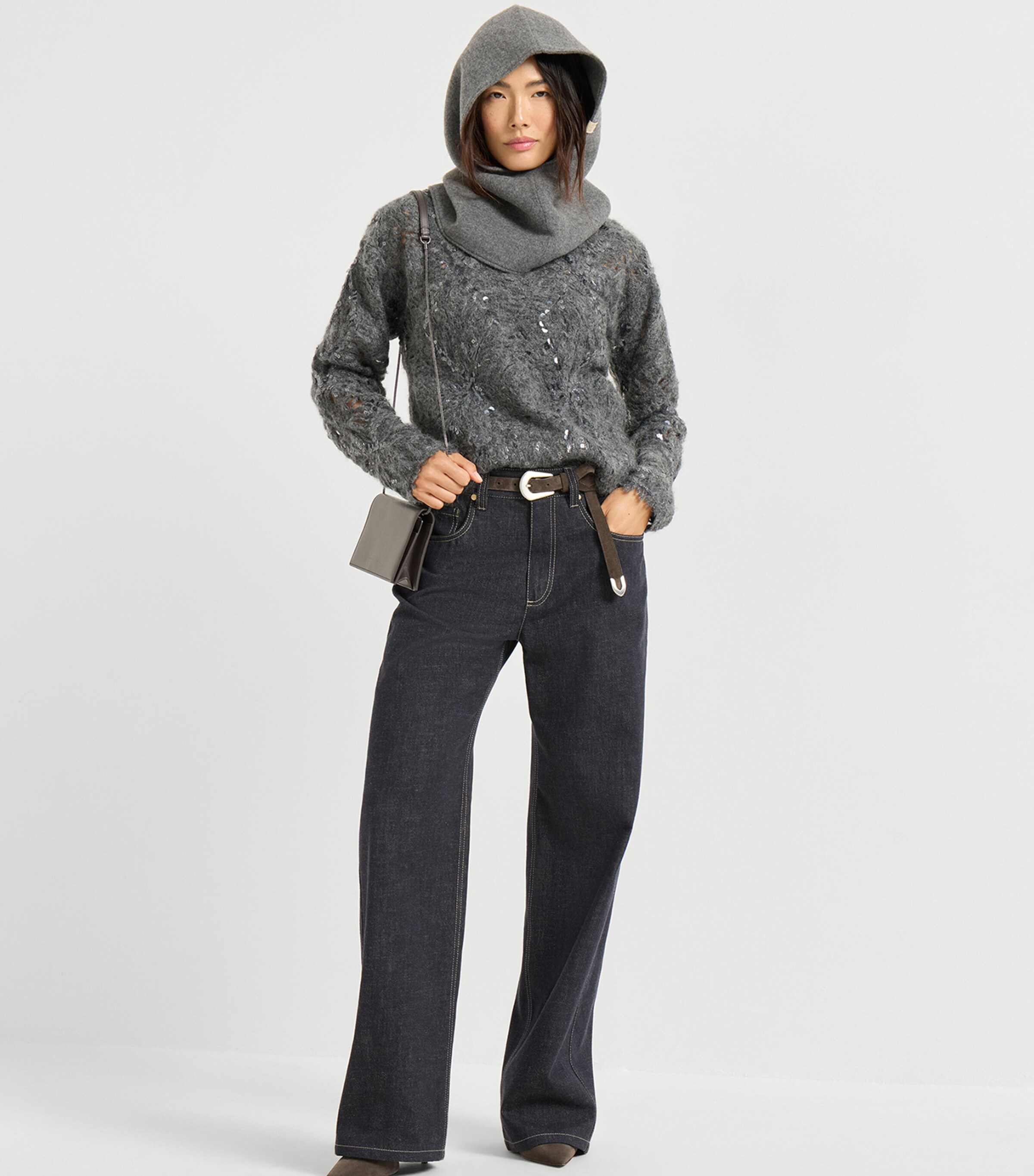Brunello Cucinelli Womens No-Fade Loose Jeans Image 4