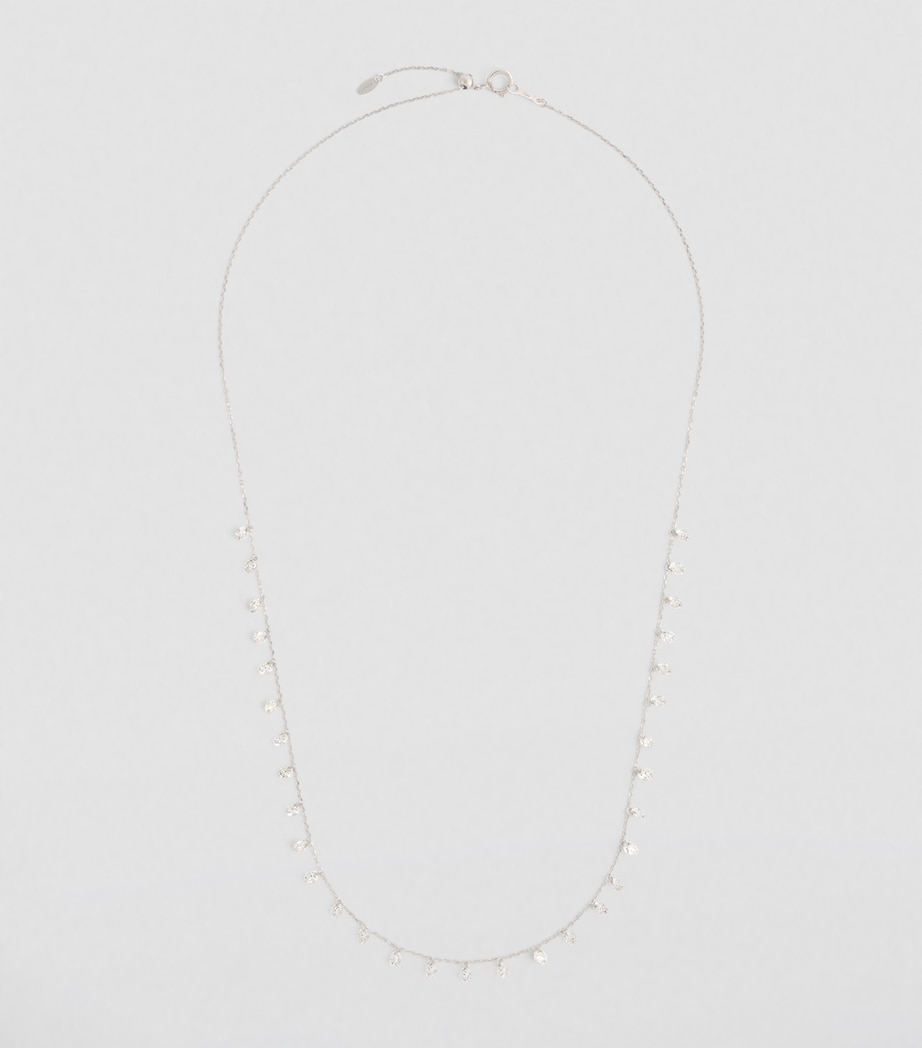 White Gold and Diamond 31-Stone Danaé Chain Necklace WHITE GOLD Image 2