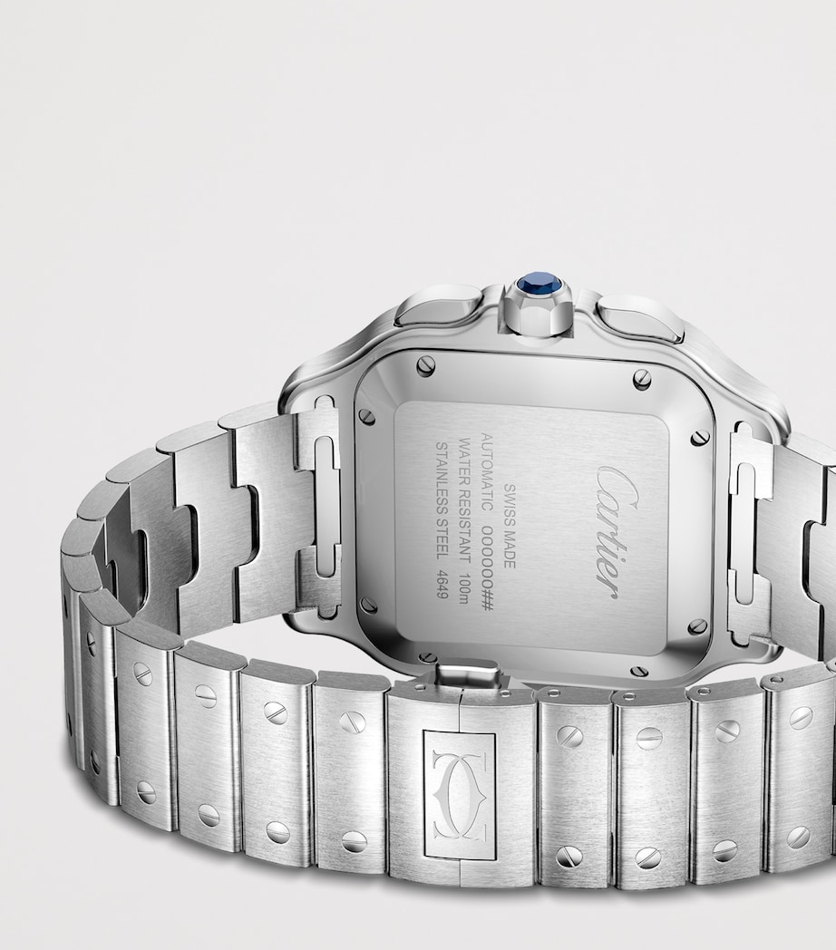 Cartier Large Stainless Steel Santos de Cartier Chronograph Watch 39.8mm Steel Image 5