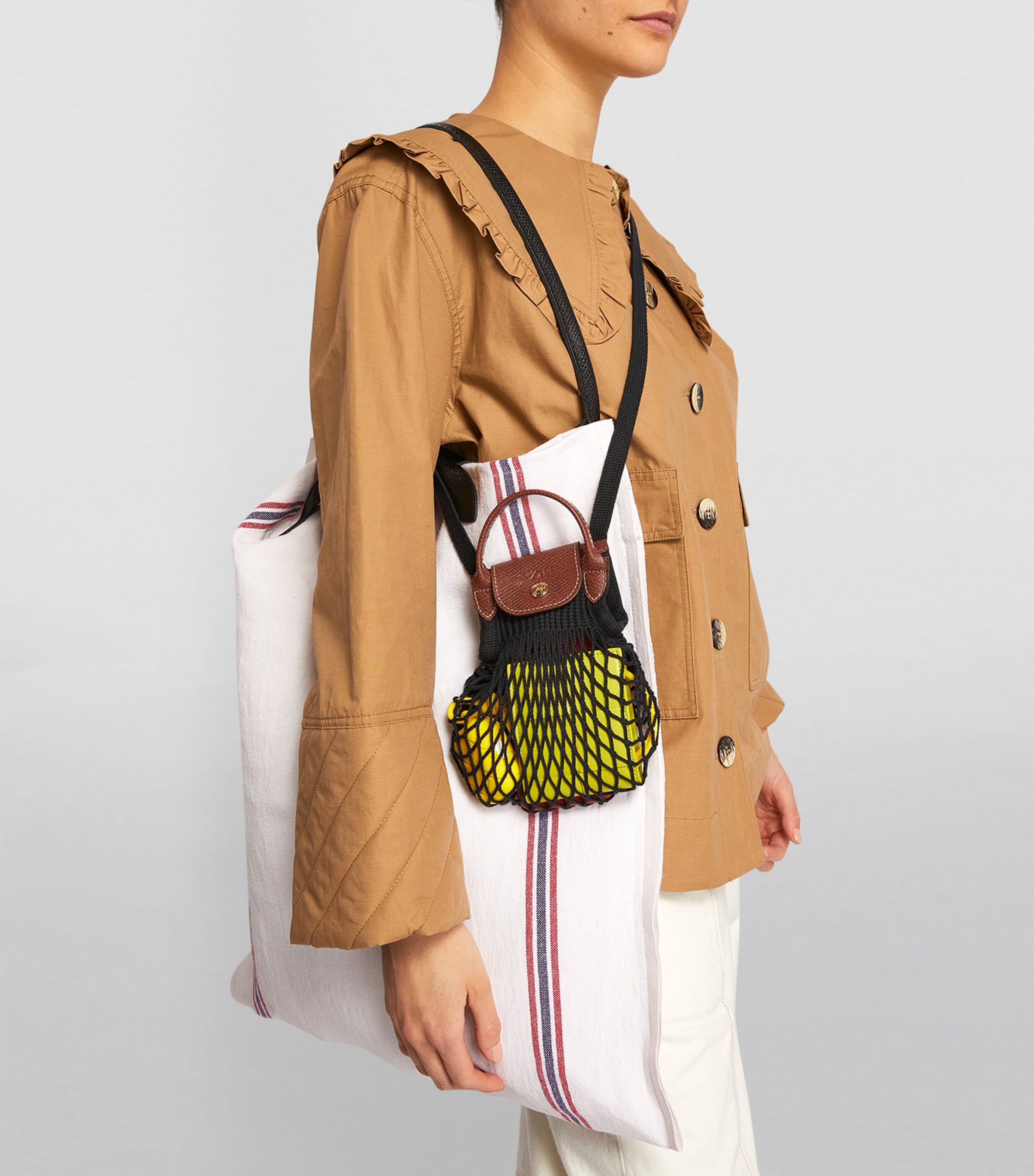 Extra-Small Le Pliage Filet Mesh Bag 001 BLACK Image 2