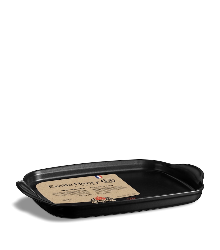 Emile Henry Ceramic BBQ Grill Dish (42cm) Black Image 4