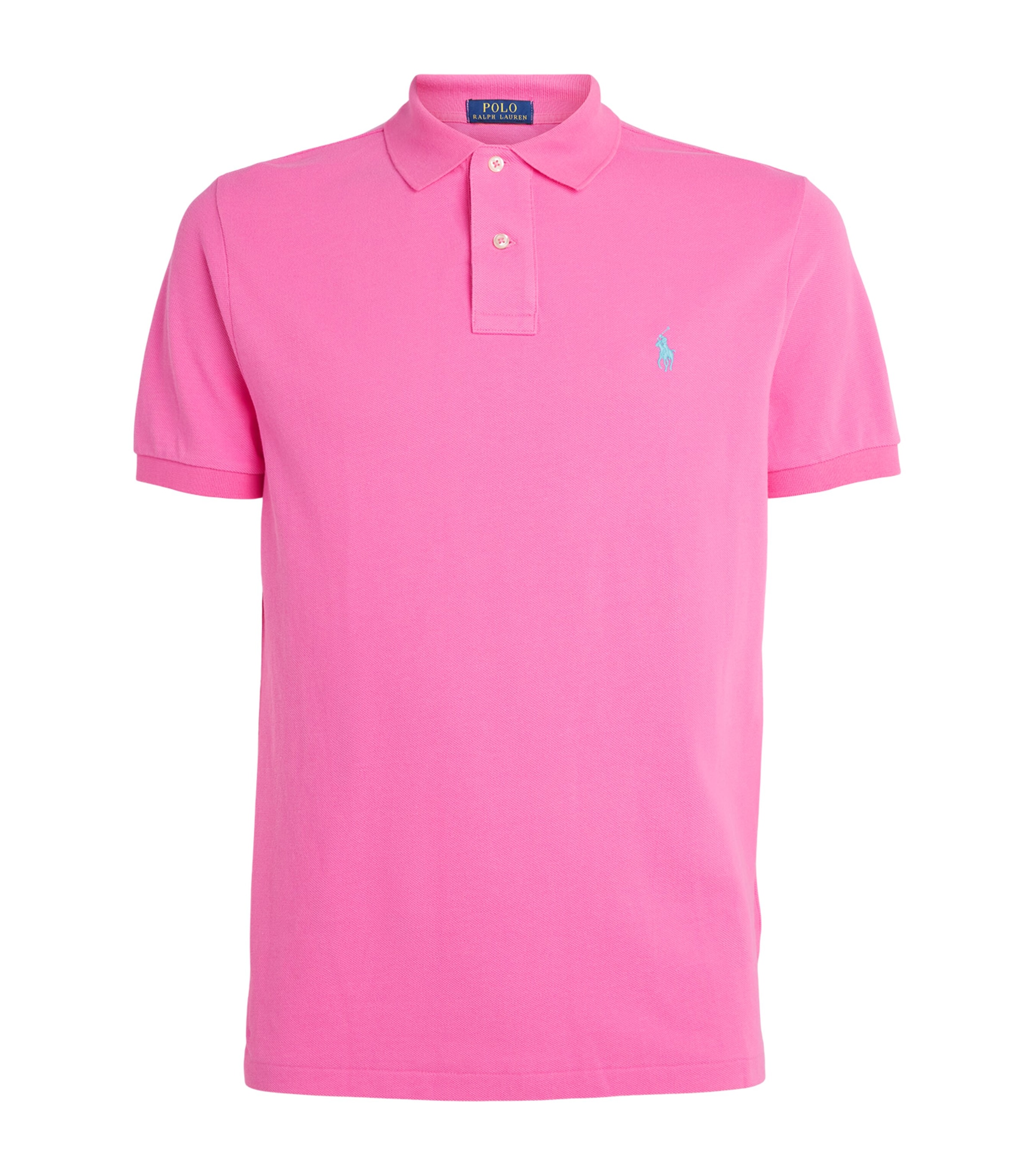Polo Ralph Lauren Mens Cotton Mesh Custom-Fit Polo Shirt Baja Image 1