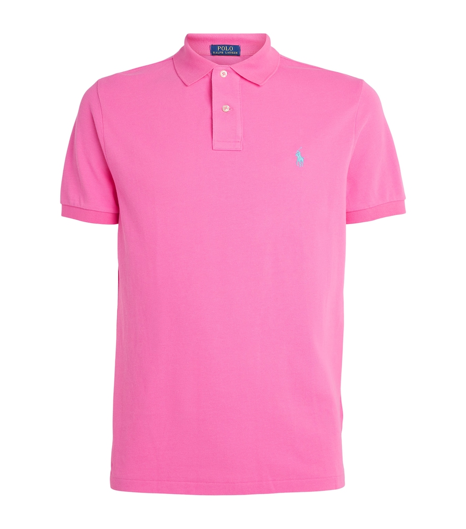 Polo Ralph Lauren Mens Cotton Mesh Custom-Fit Polo Shirt Baja Image 1