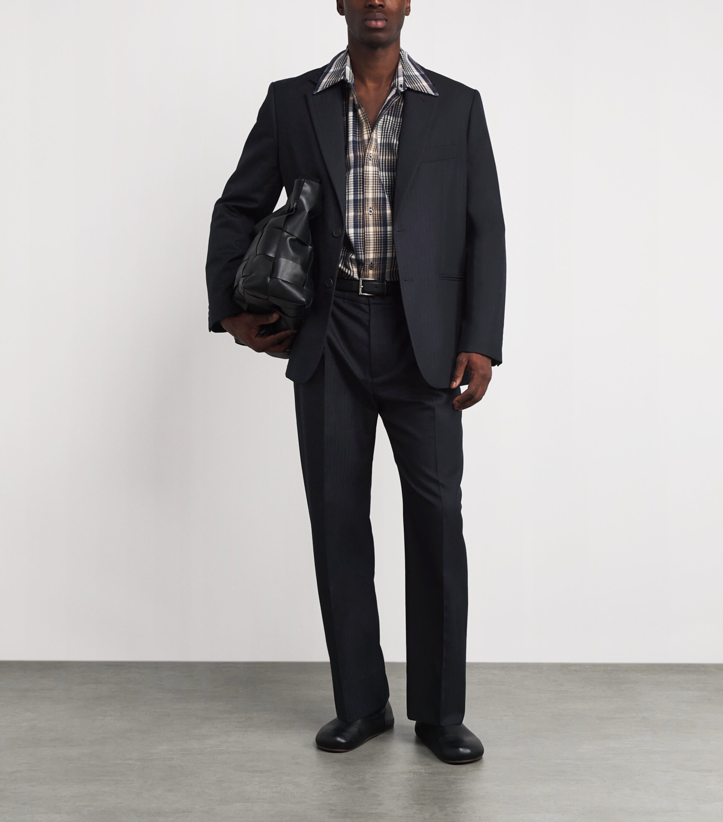 x Aaron Levine Wool Burlington Blazer DARKEST NAVY Image 2