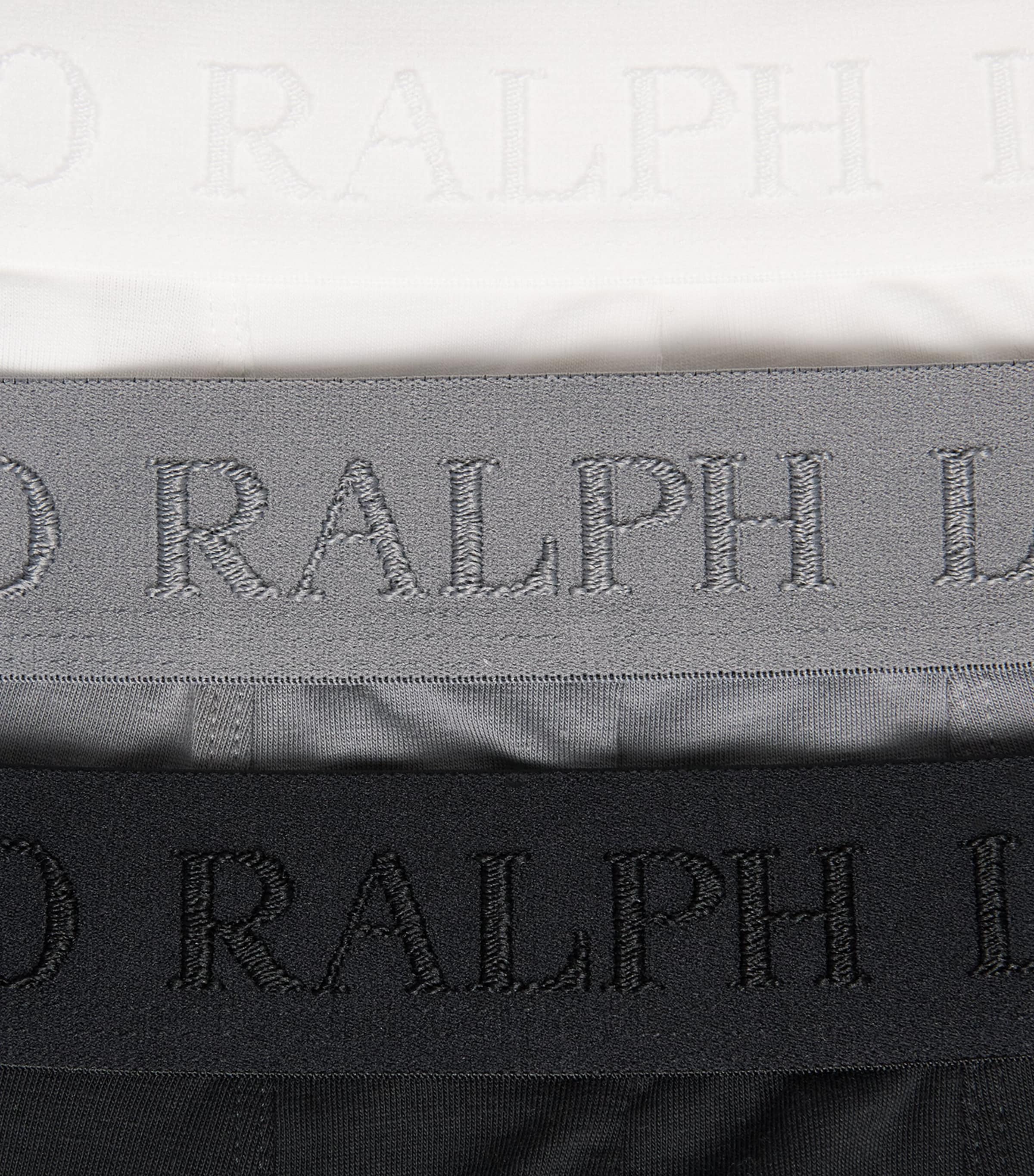 Polo Ralph Lauren Mens Stretch-Cotton Boxer Briefs (Pack of 3) Blk/perf Grey/white Image 5