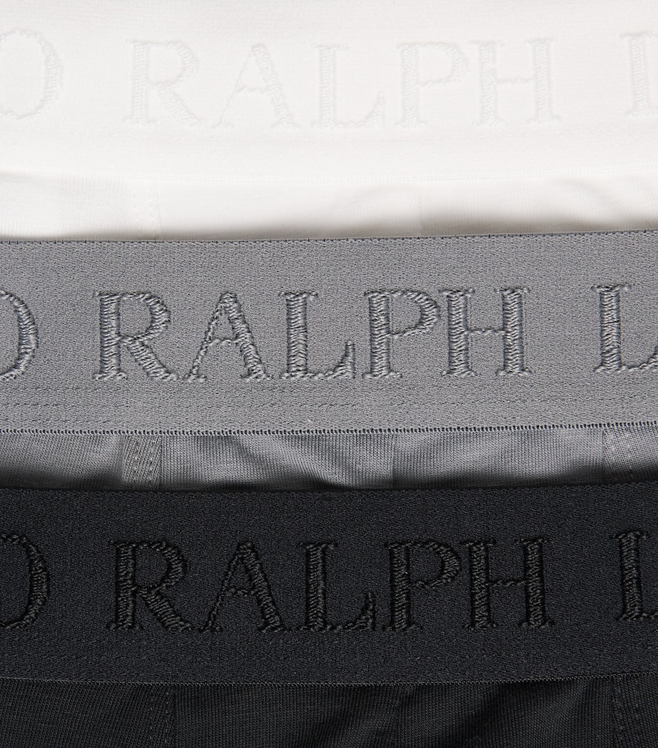 Polo Ralph Lauren Mens Stretch-Cotton Boxer Briefs (Pack of 3) Blk/perf Grey/white Image 5