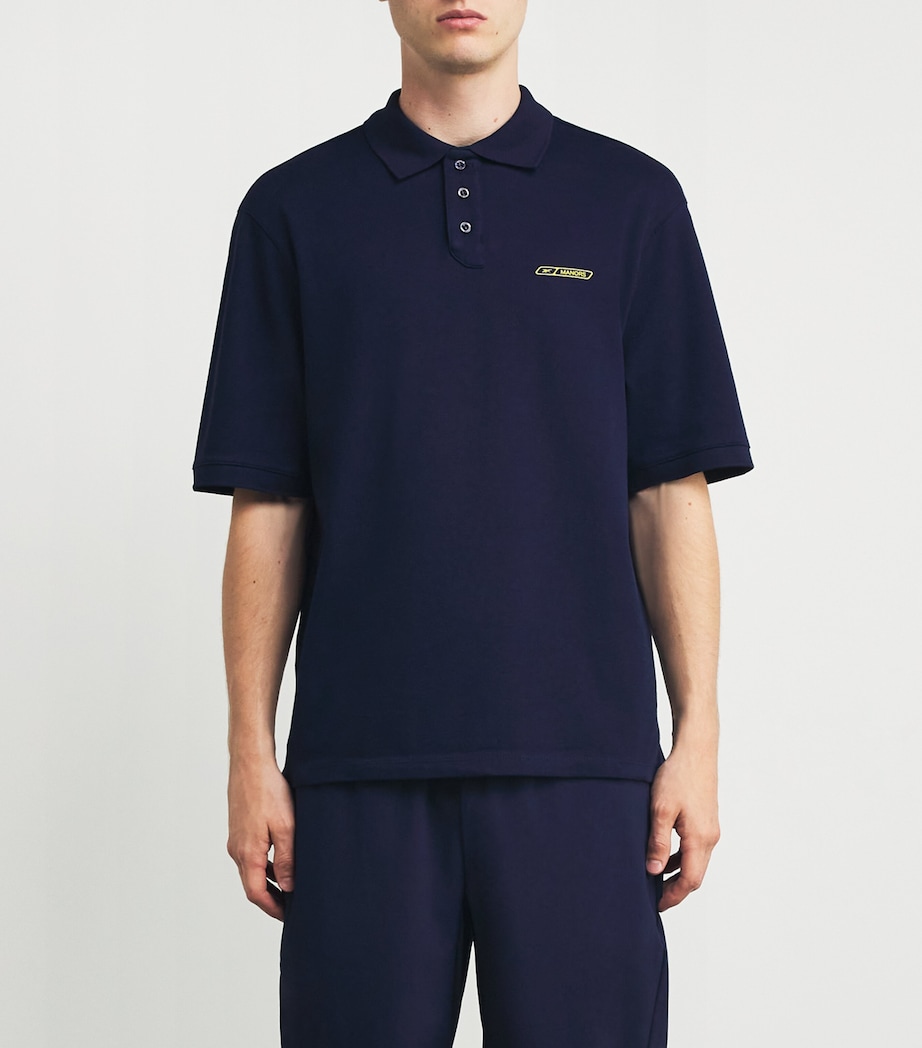 x Reebok Cotton Polo Shirt NAVY Image 3