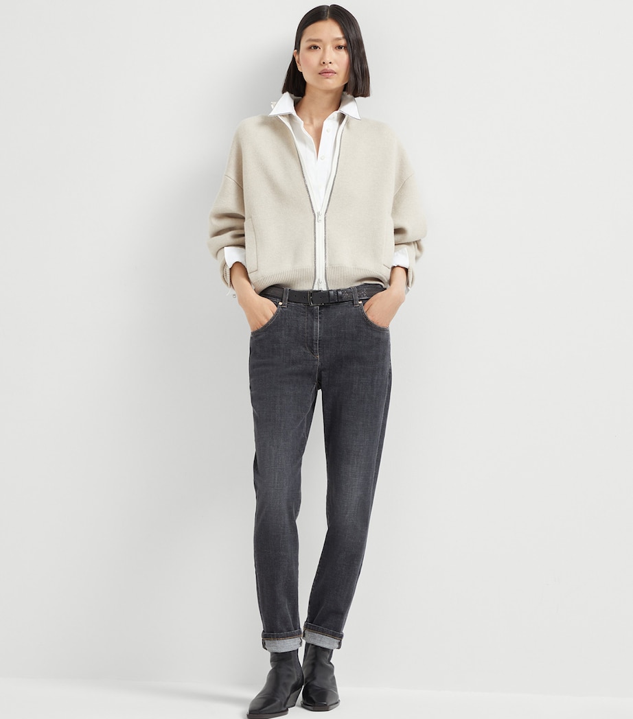 Stretch-Cotton Poplin Monili Shirt C159 Image 4