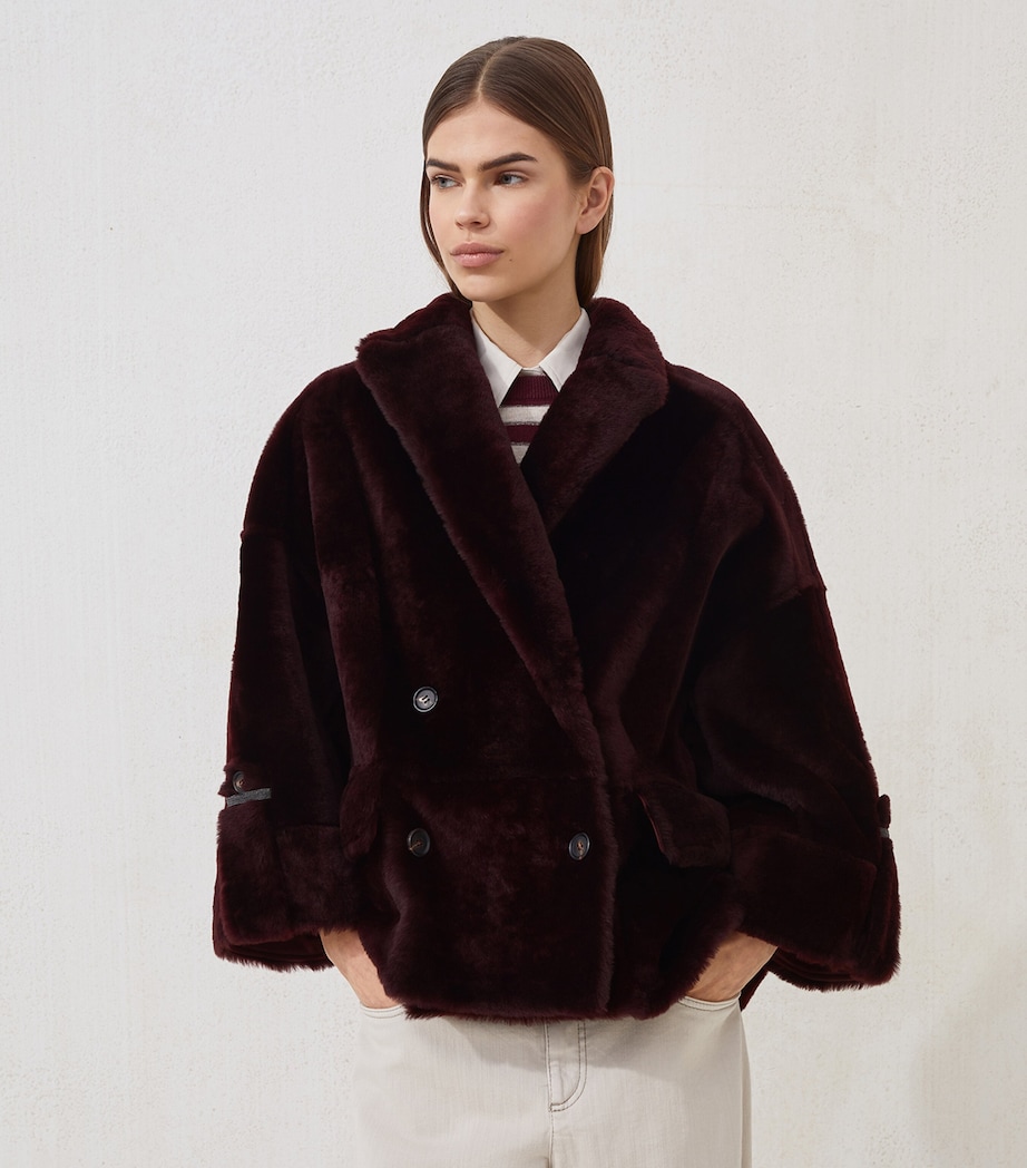Shearling Reversible Overcoat C4243 Image 2