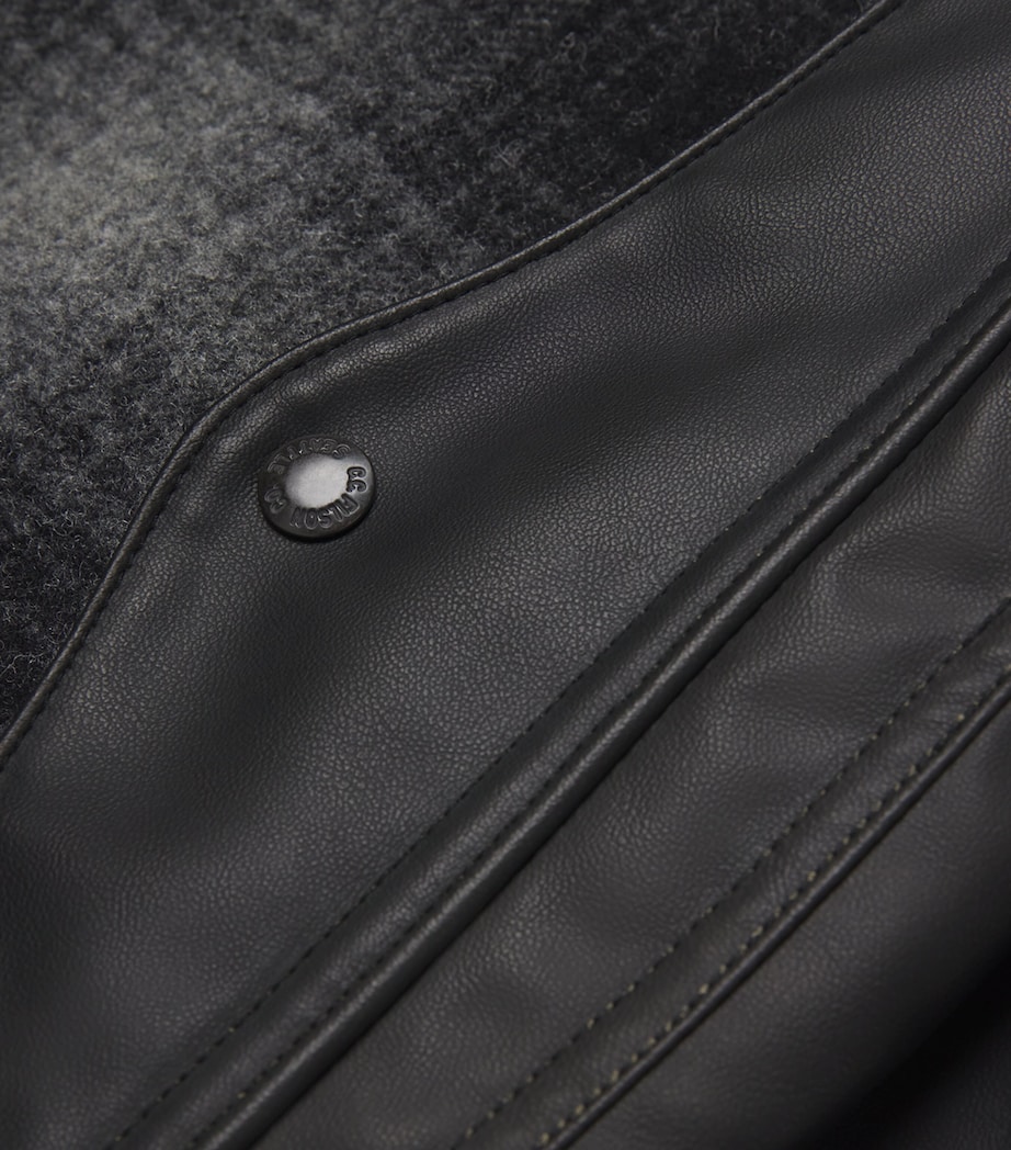 x Filson Faux Leather Jacket BLACK X BLK/GRY Image 5
