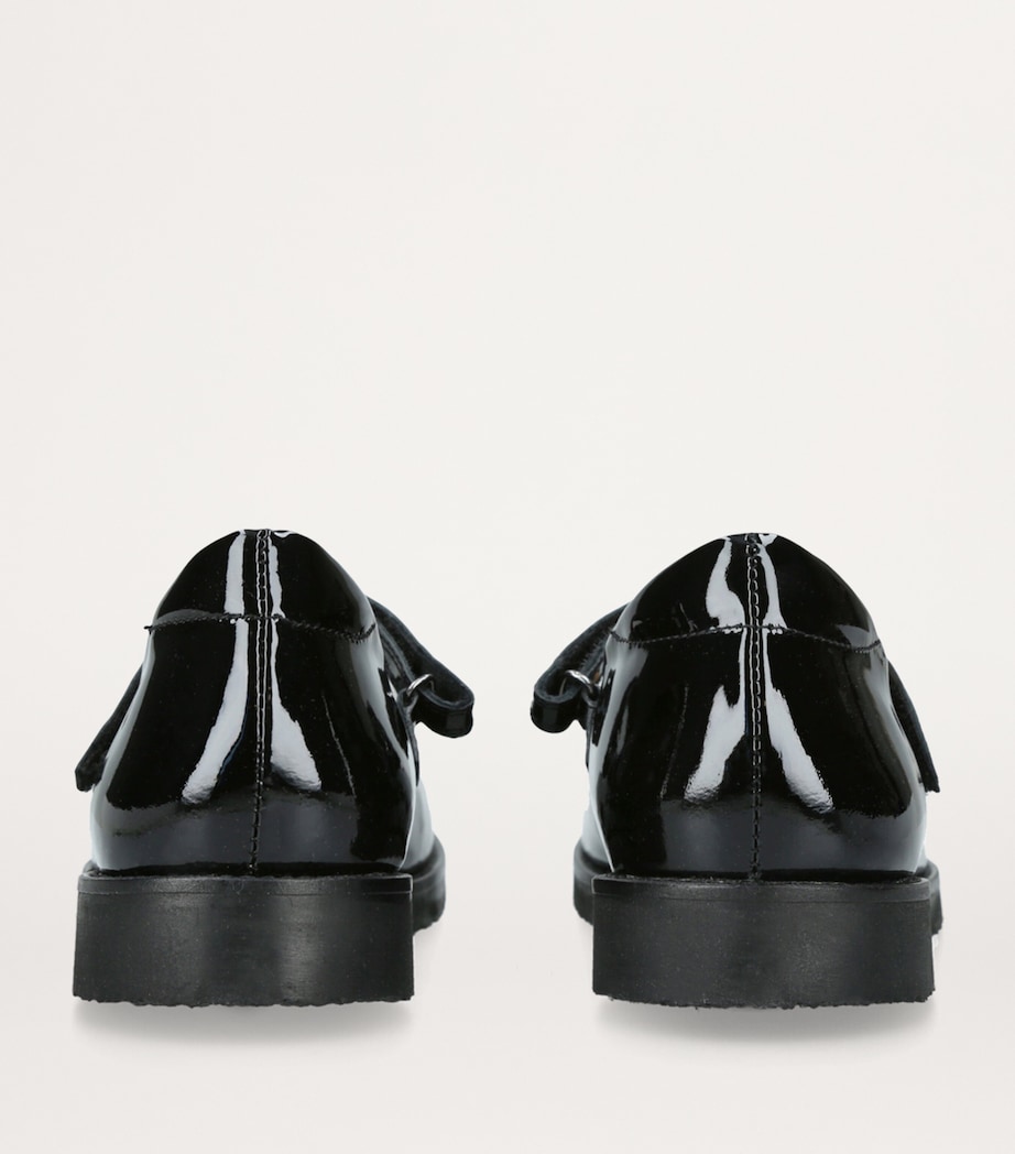 papouelli Leather Emilia Mary Janes Black Image 2