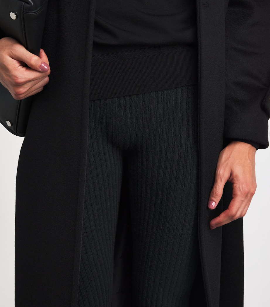 Wool-Blend Rib-Knit Leggings BLACK Image 6
