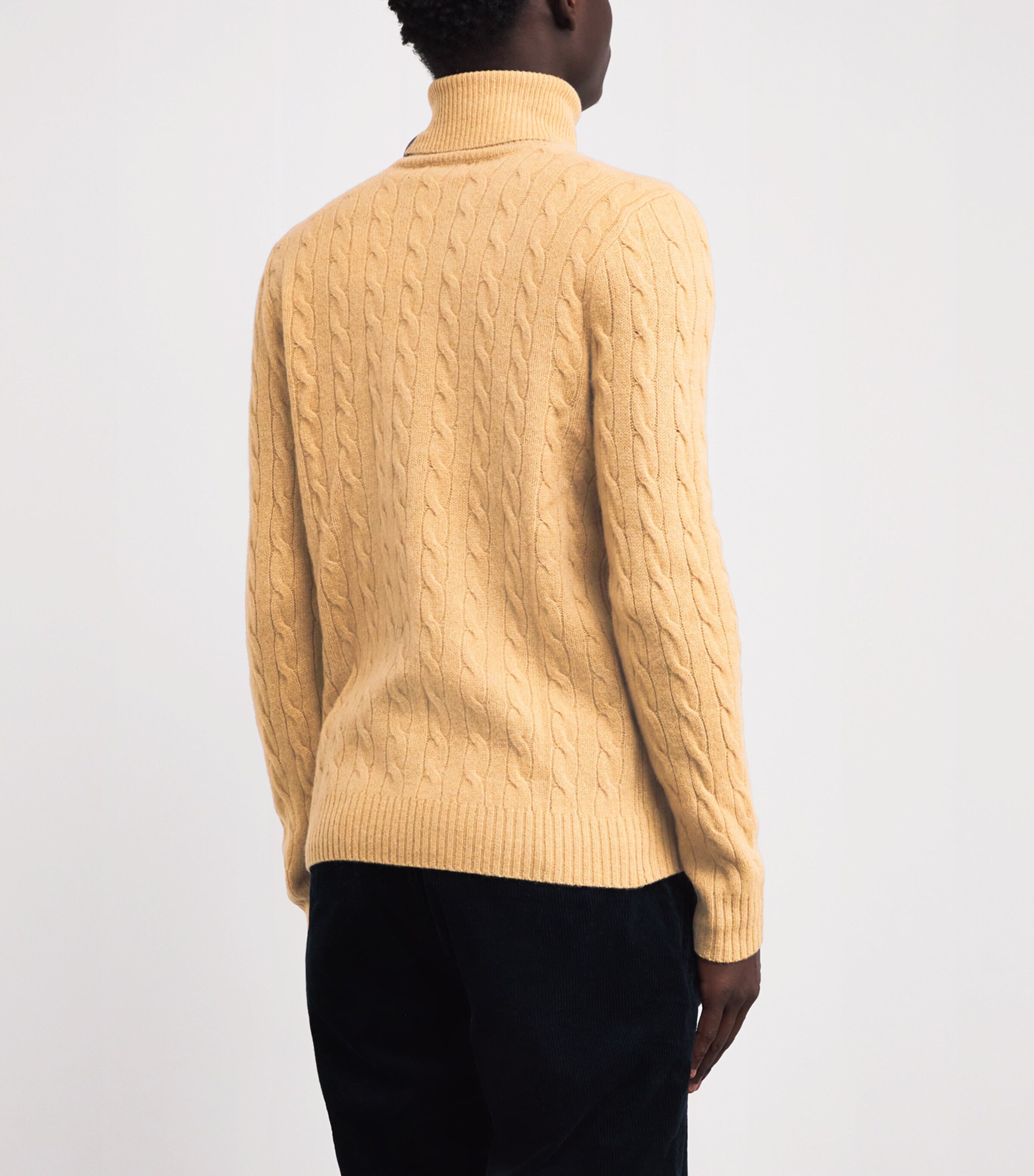 Wool-Cashmere Rollneck Sweater BROWN Image 4