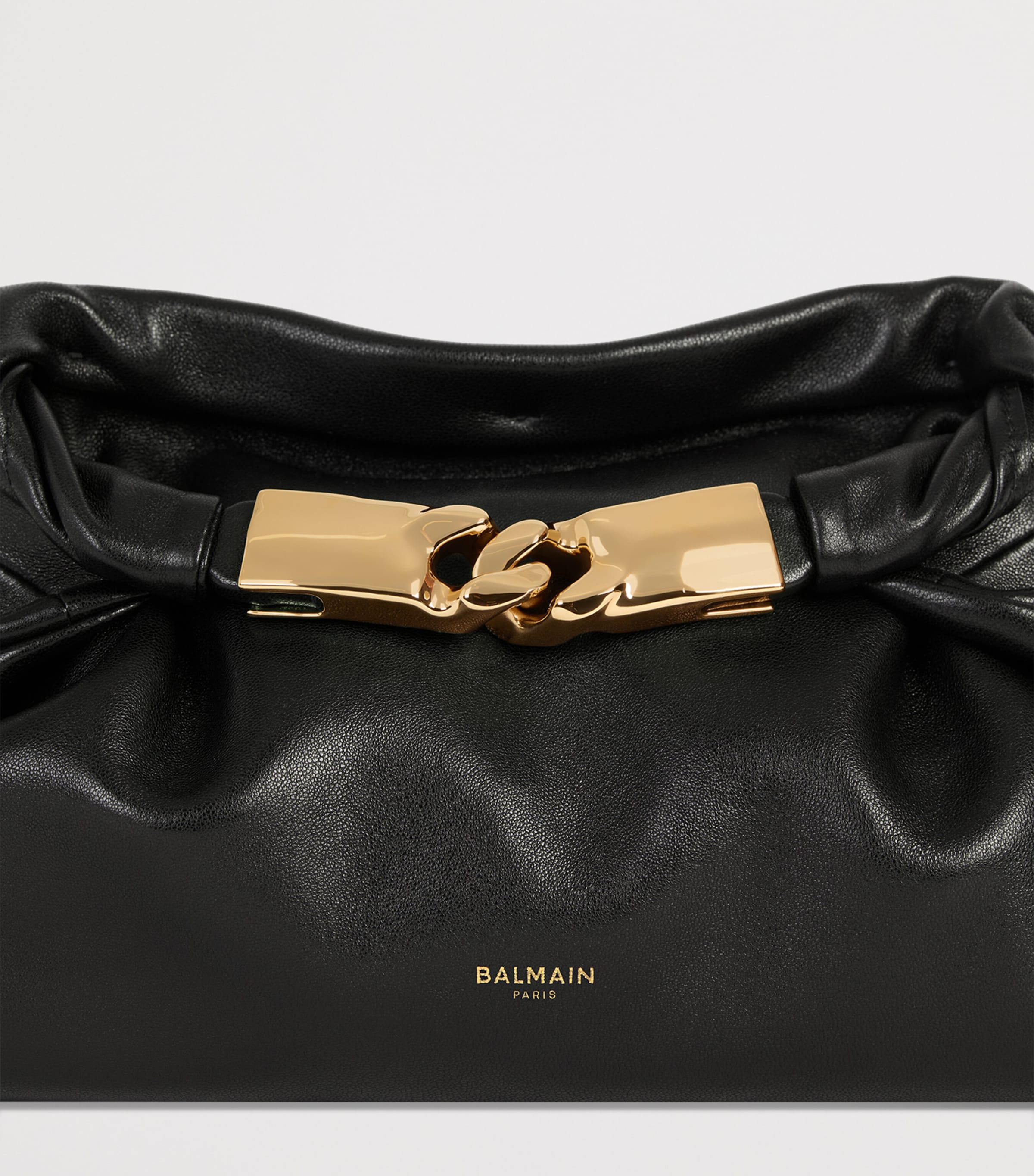 Balmain Small Lambskin Dinner at 8 Shoulder Bag Noir Image 8