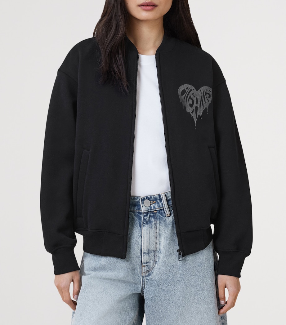Organic Cotton Poster Belle Bomber Jacket BLACK Image 5