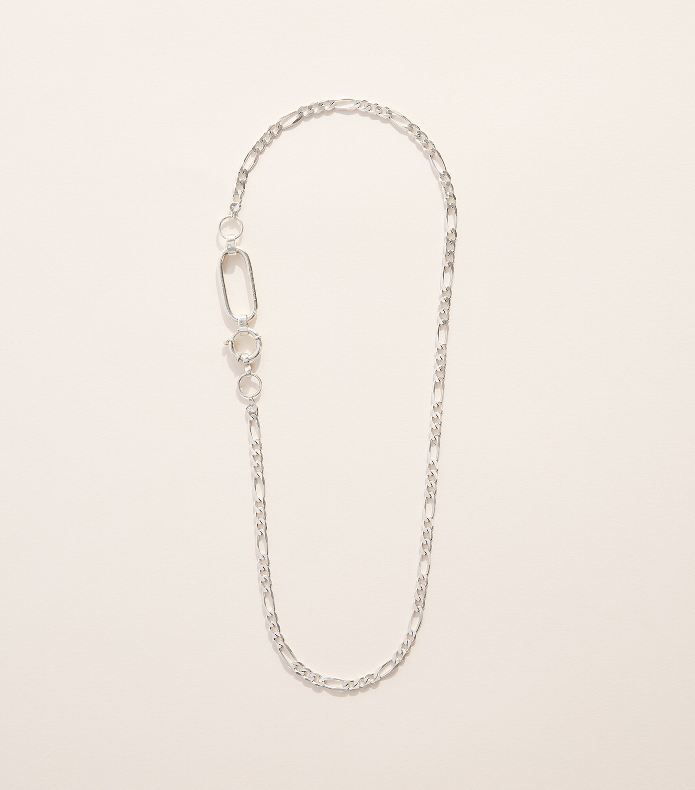 FYR Sterling Silver Anchor Lock Necklace Silver Image 3