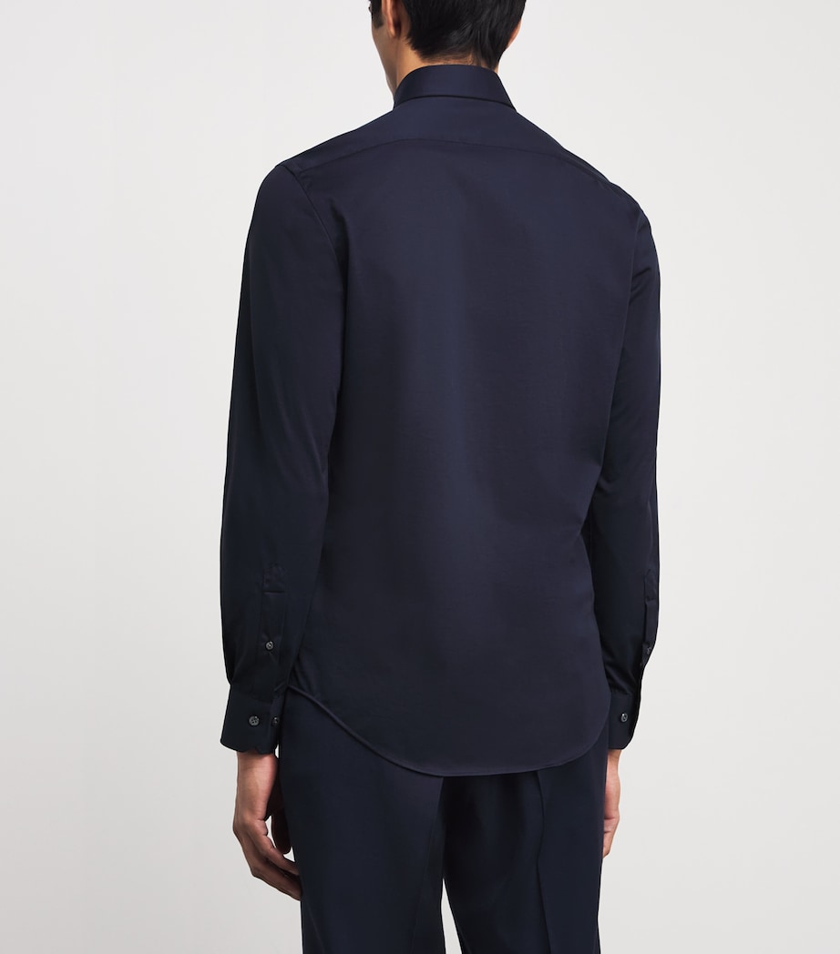 Cotton Effortless Shirt 01 BLUE NAVY Image 4