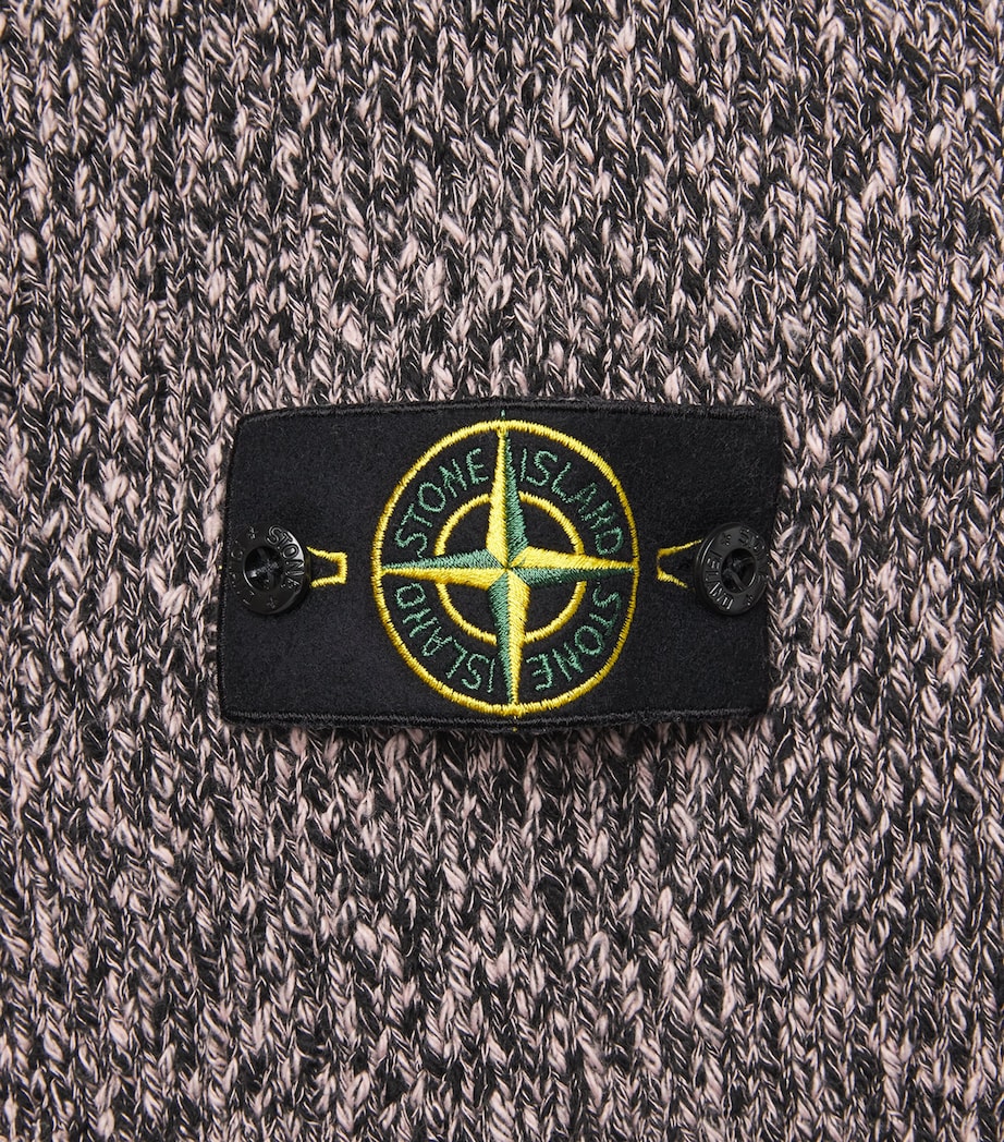 Stone Island Mens Cotton Speckled Sweater Image 6