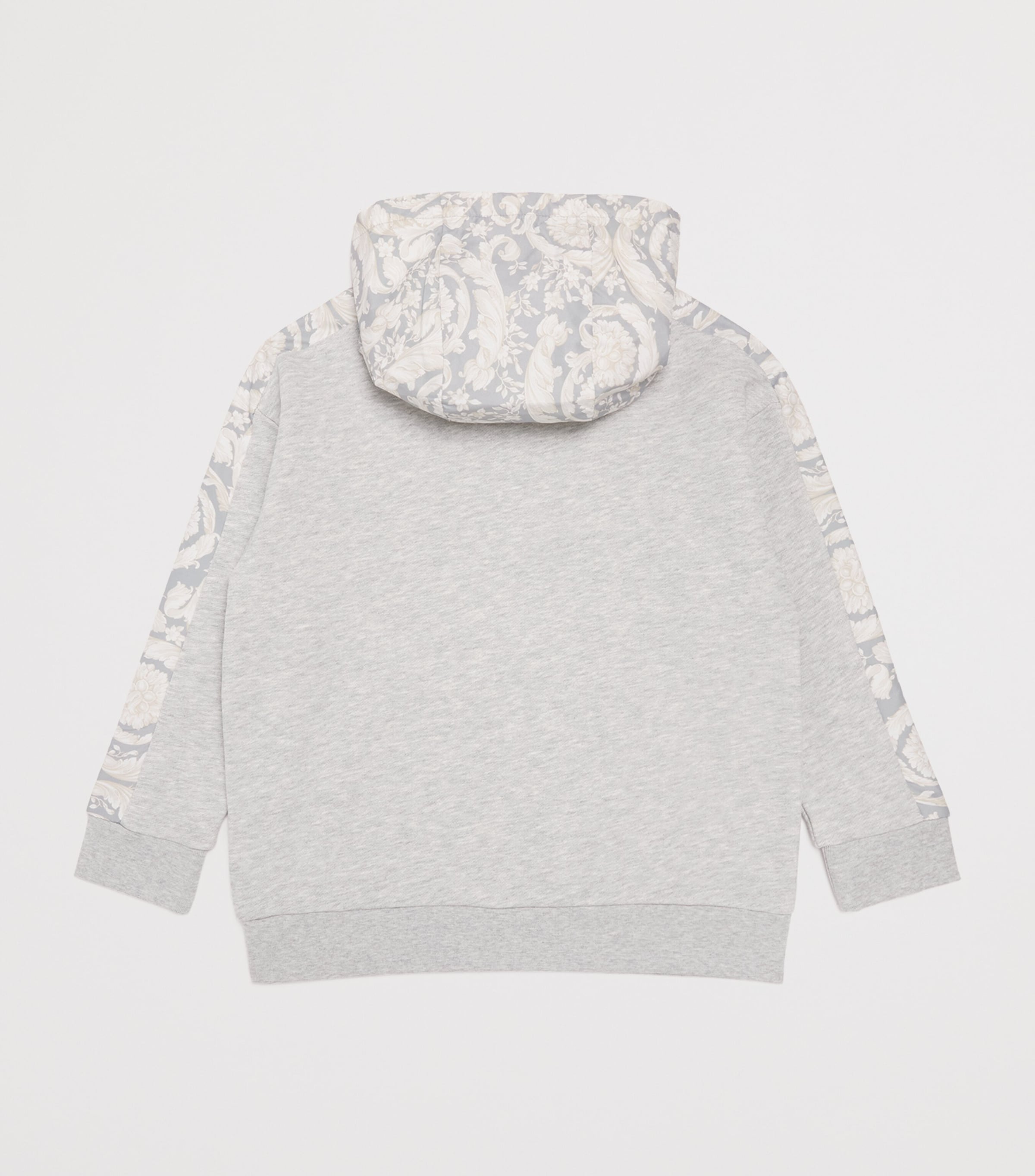 Cotton Barocco Print Hoodie (6-14 Years) 2EU80LHT GRY MLG+CCR Image 2
