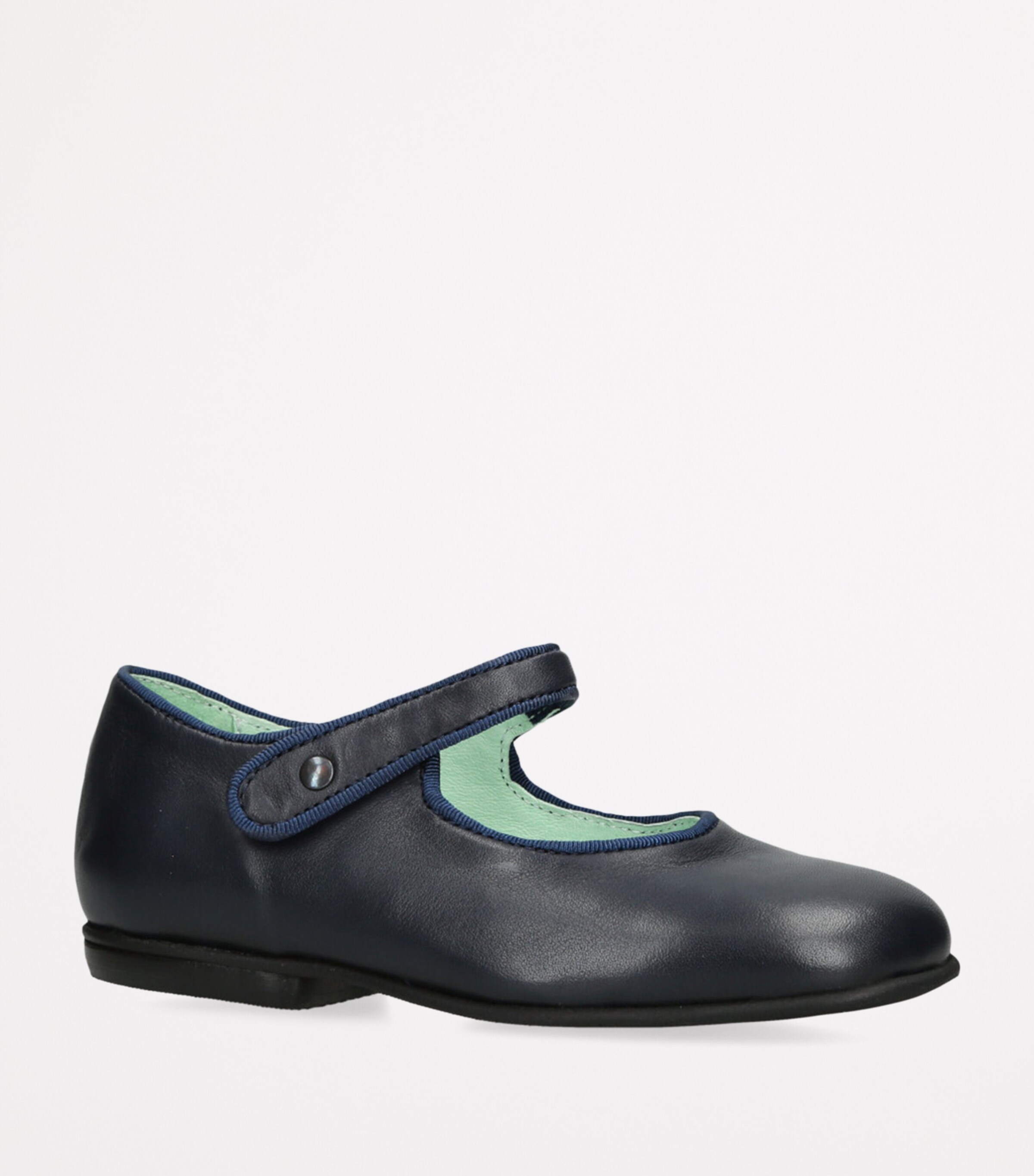 Leather Maud Mary Janes NAVY Image 3
