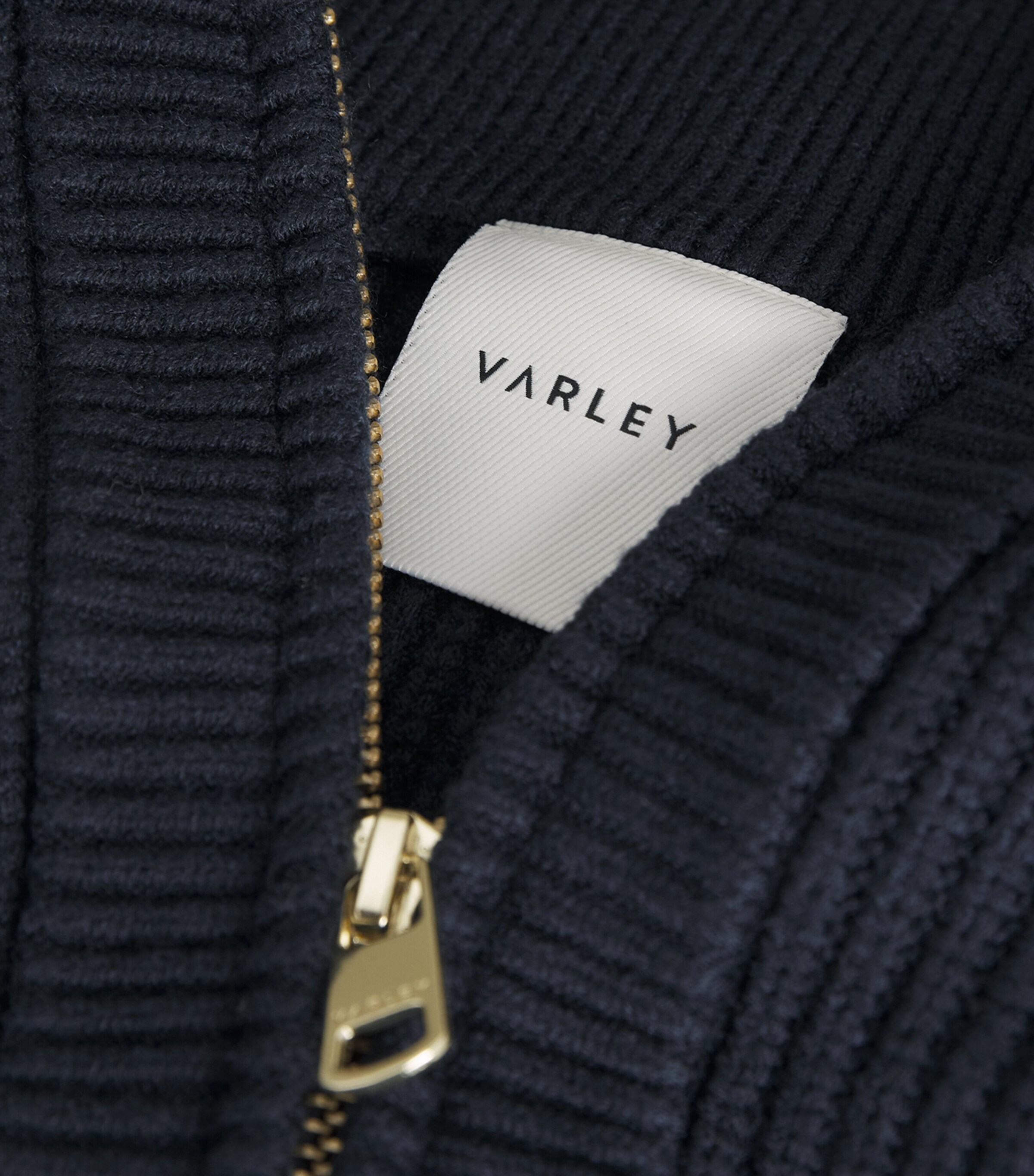 Varley Womens Ribbed Half-Zip Maura Sweater Navy Image 5
