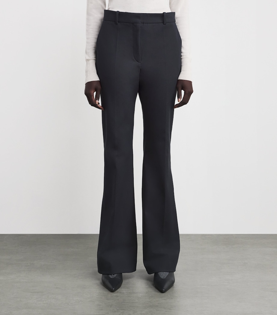 Stretch-Gabardine Tafira Trousers SMOKE Image 3