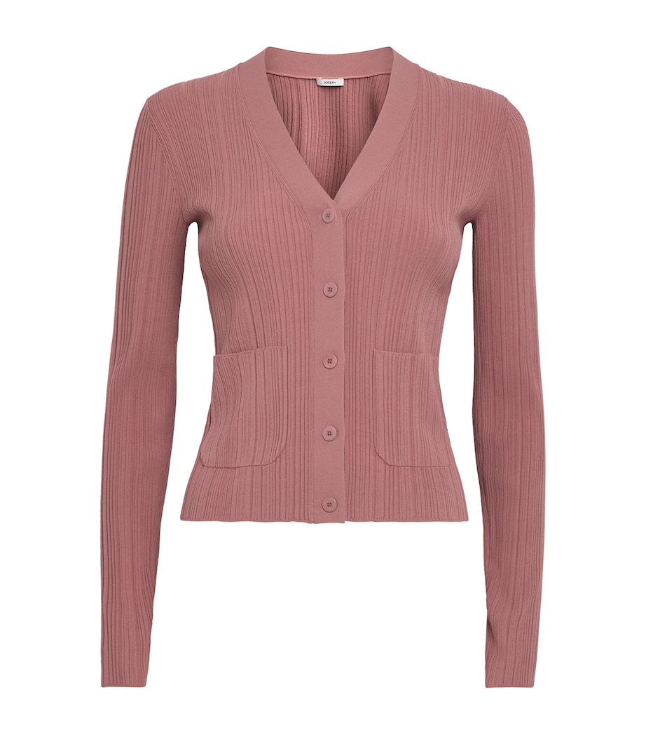 Joseph Womens Plissé Sinai Cardigan Musk Image 1