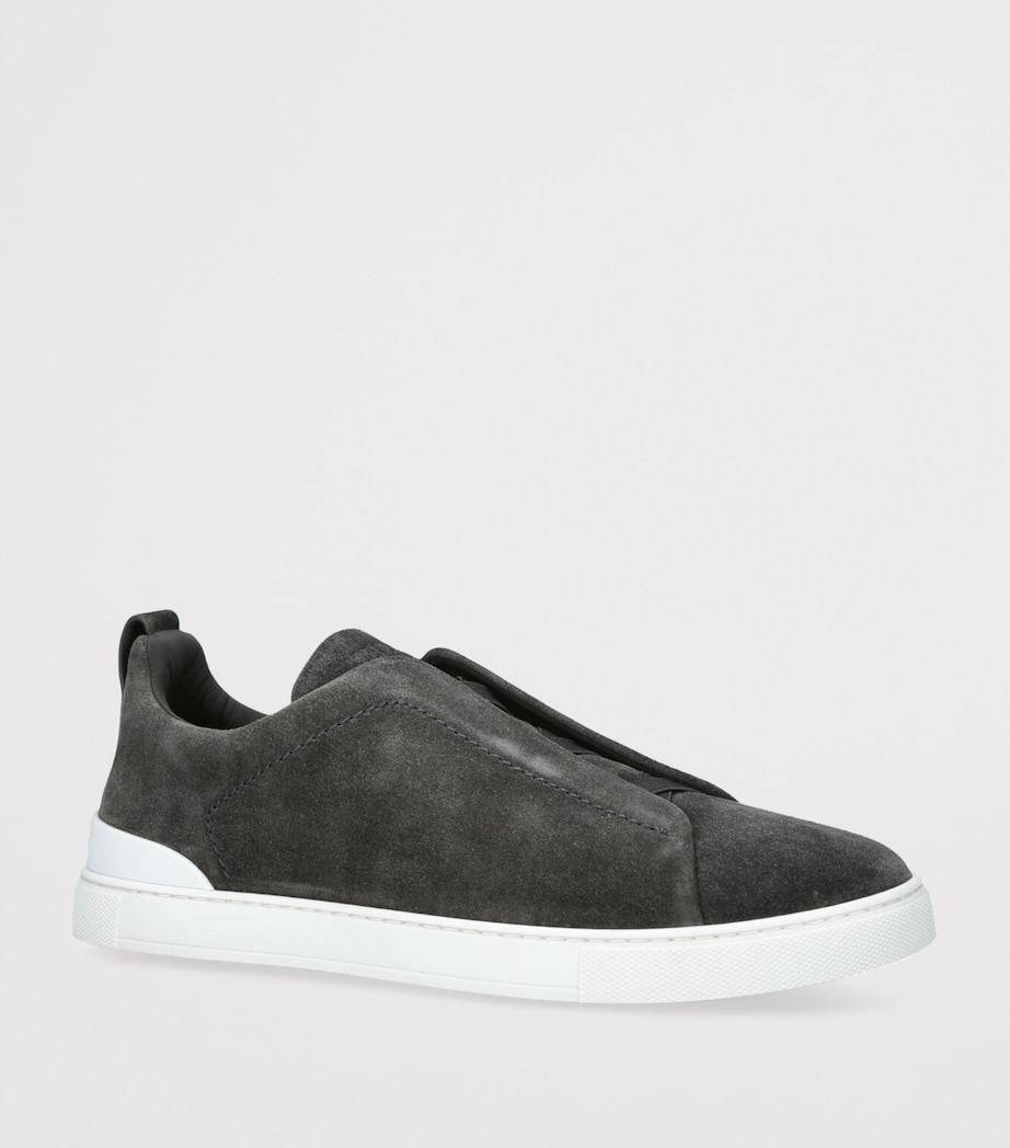 Suede Triple Stitch Sneakers GREY/DARK Image 3