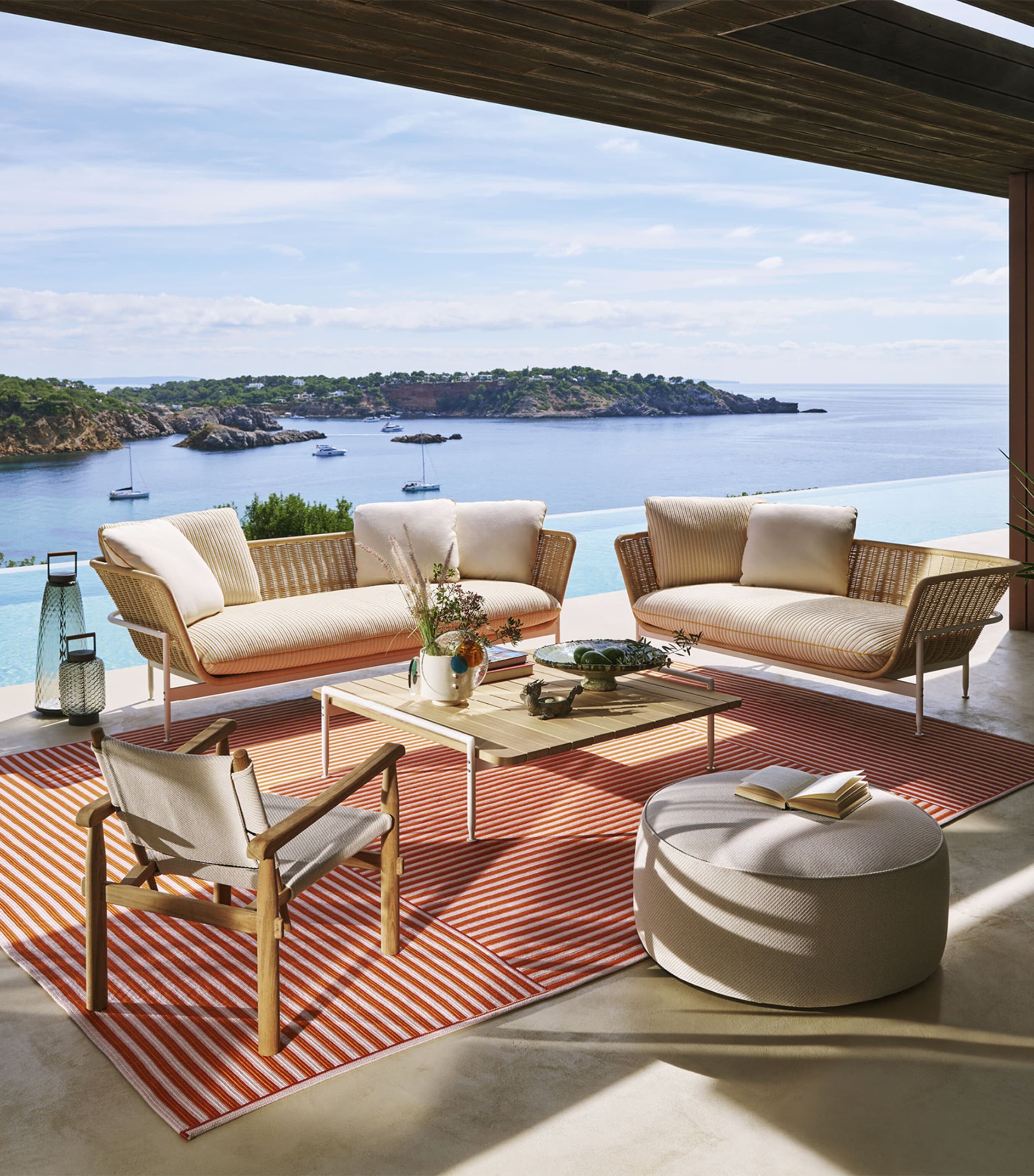 Esosoft Outdoor Three-Seater Sofa MULTI Image 2