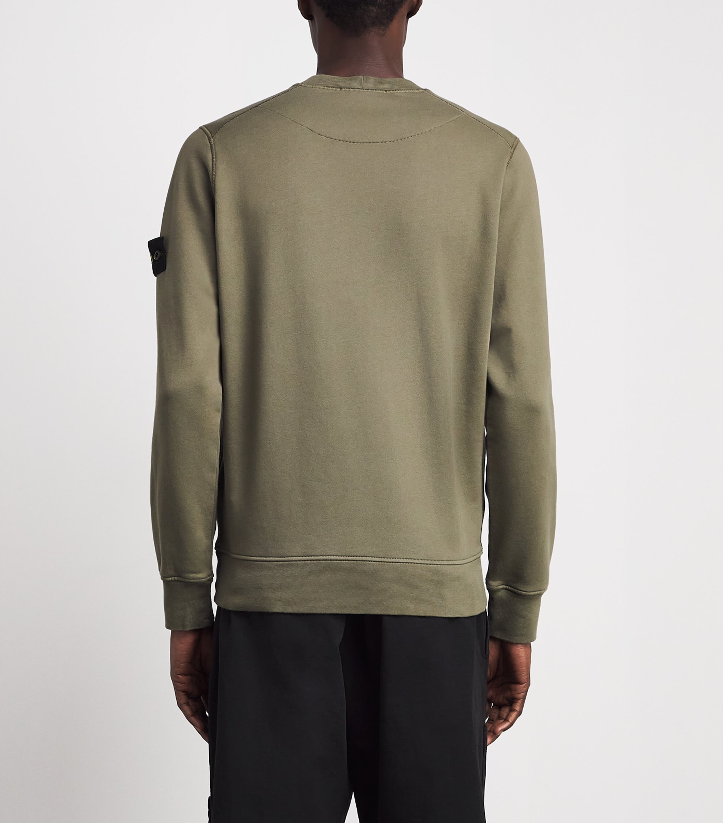 Stone Island Mens Compass Logo Sweatshirt Image 5