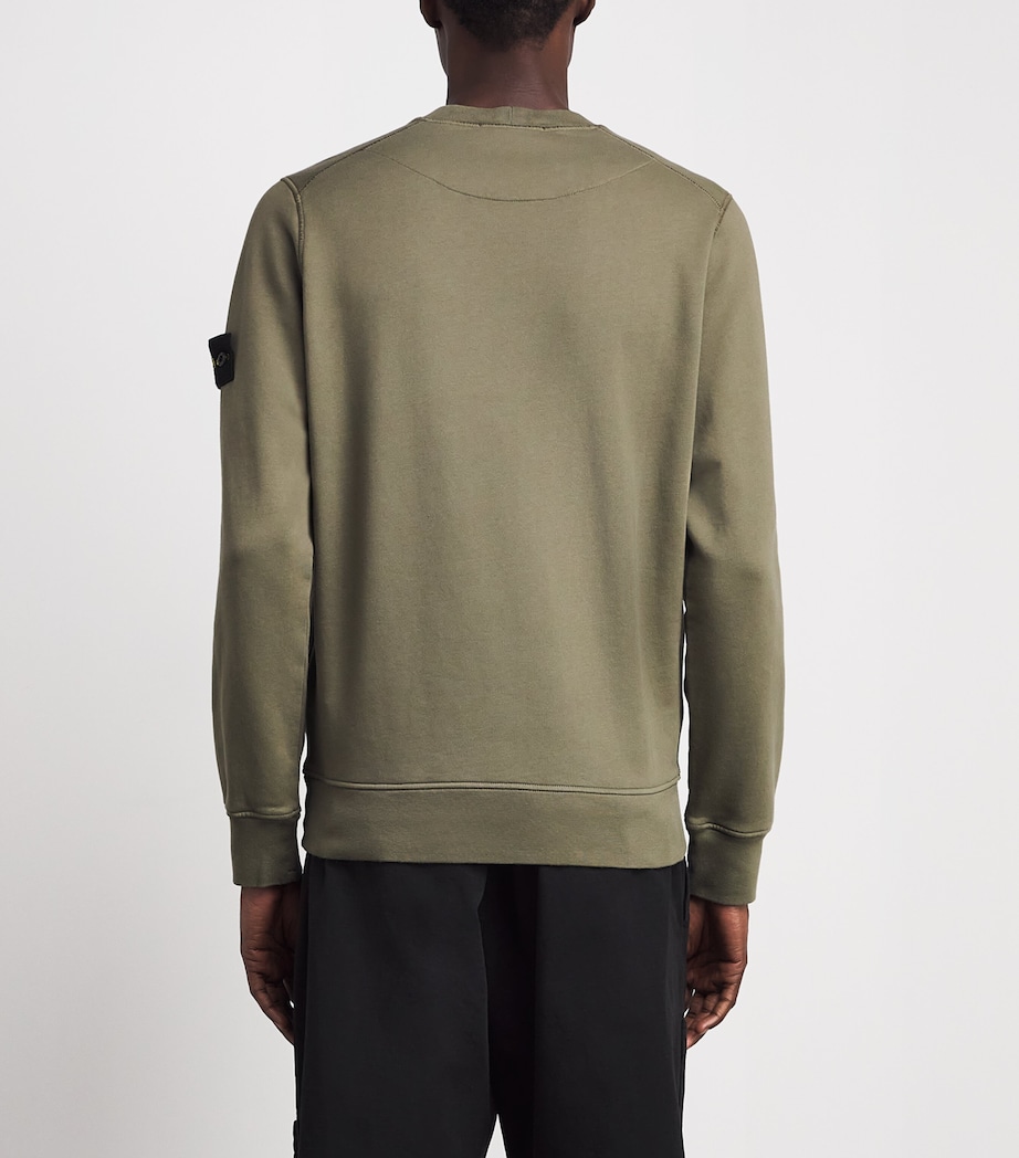 Stone Island Mens Compass Logo Sweatshirt Image 5