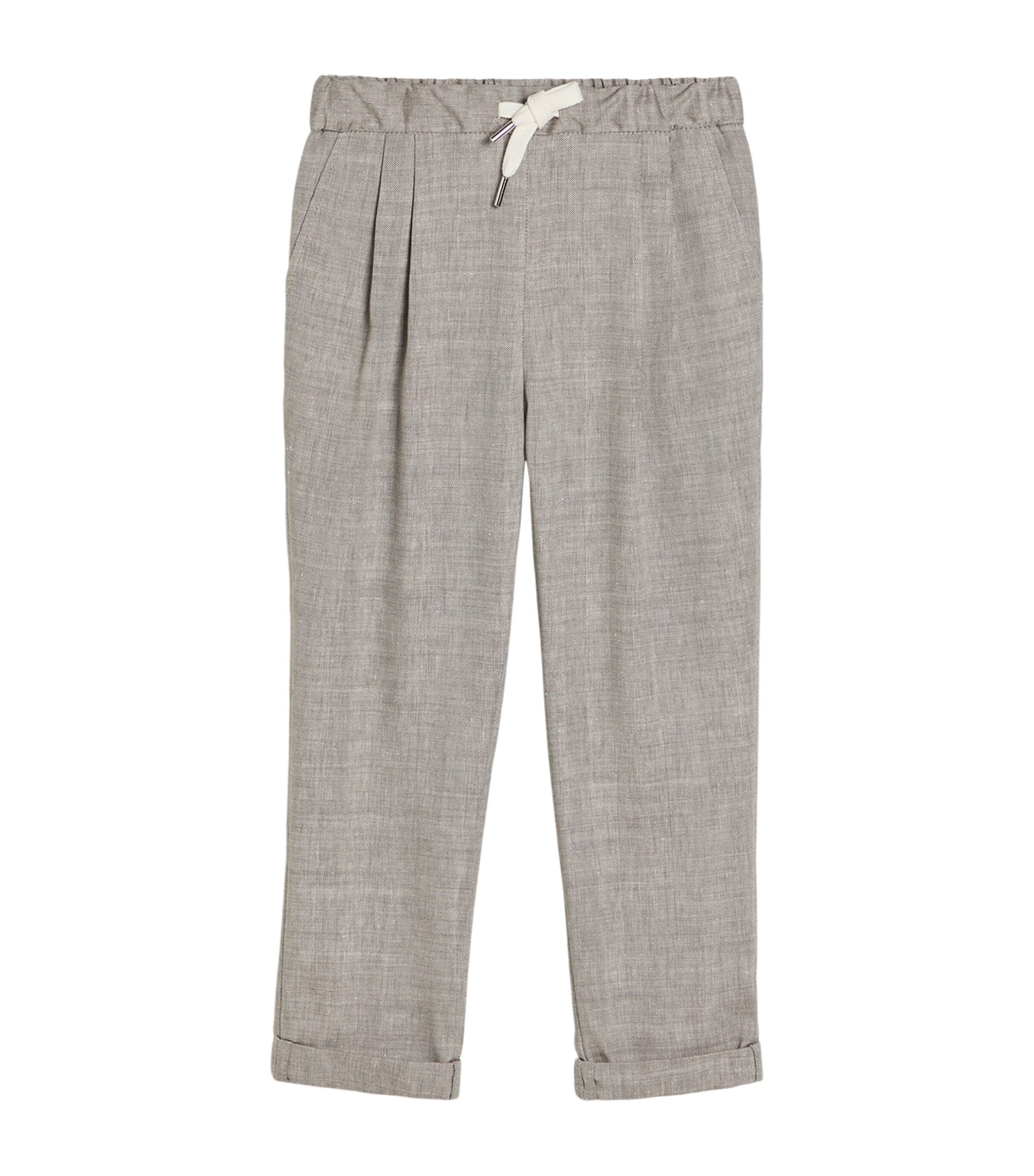 Brunello Cucinelli Kids Linen-Wool Trousers (4-6 Years) Image 1