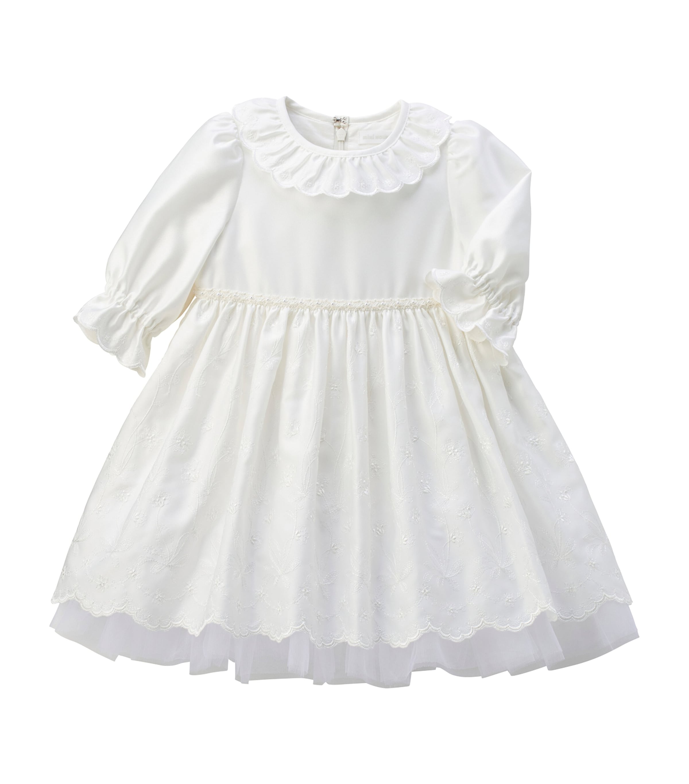 MIKI HOUSE EMBROIDERED DRESS 