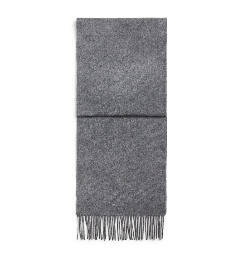 Cashmere Fringe Scarf HA0501 MID GREY Image 1