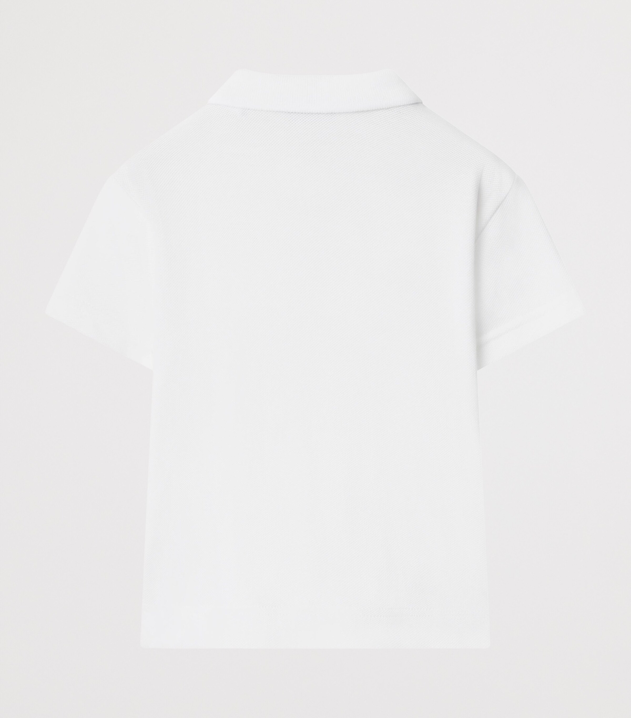 Burberry Kids Cotton EKD Polo Shirt (6-24 Months) White Old Image 2