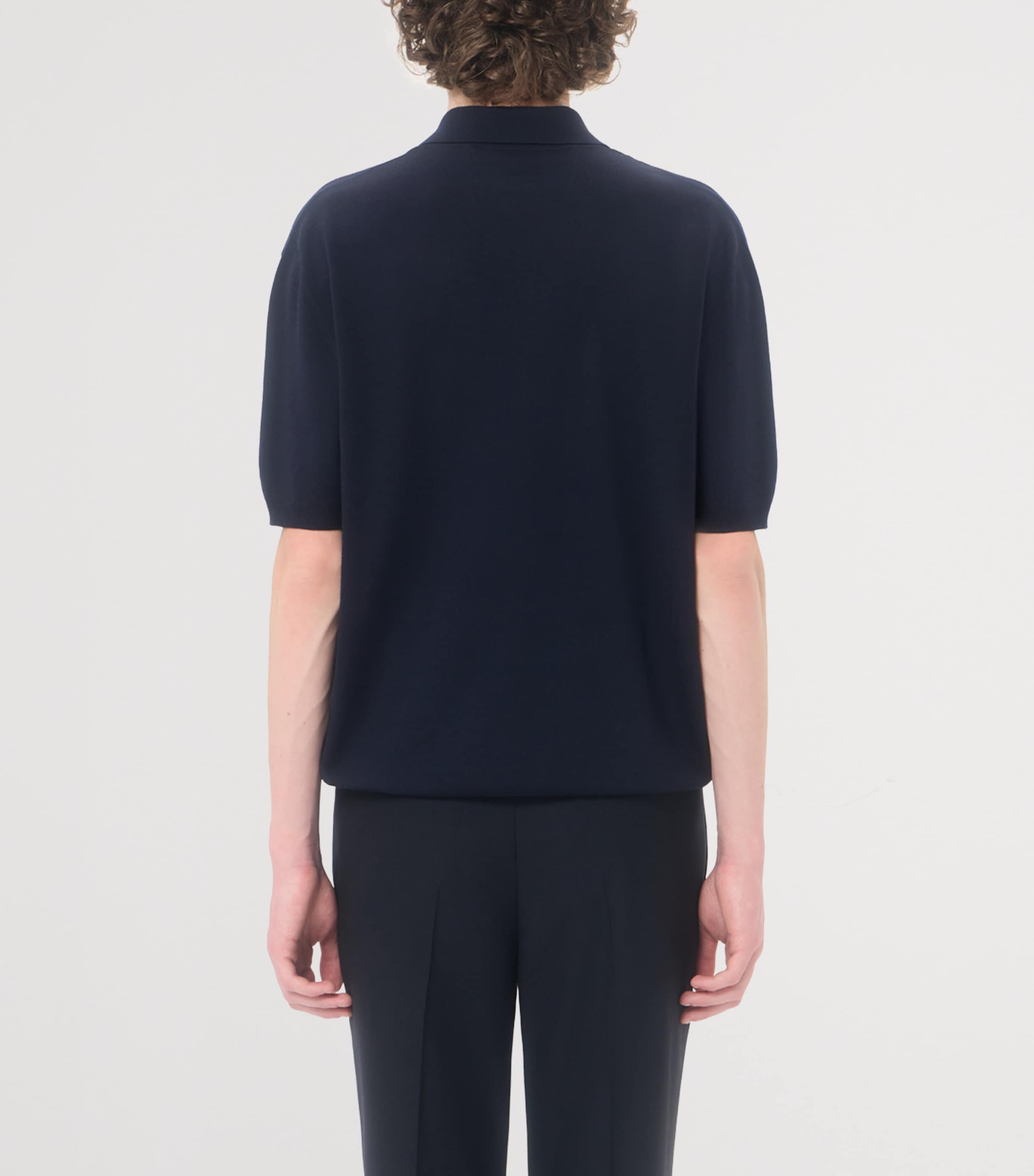 Valentino Mens Virgin Wool VLogo Signature Polo Shirt Image 5