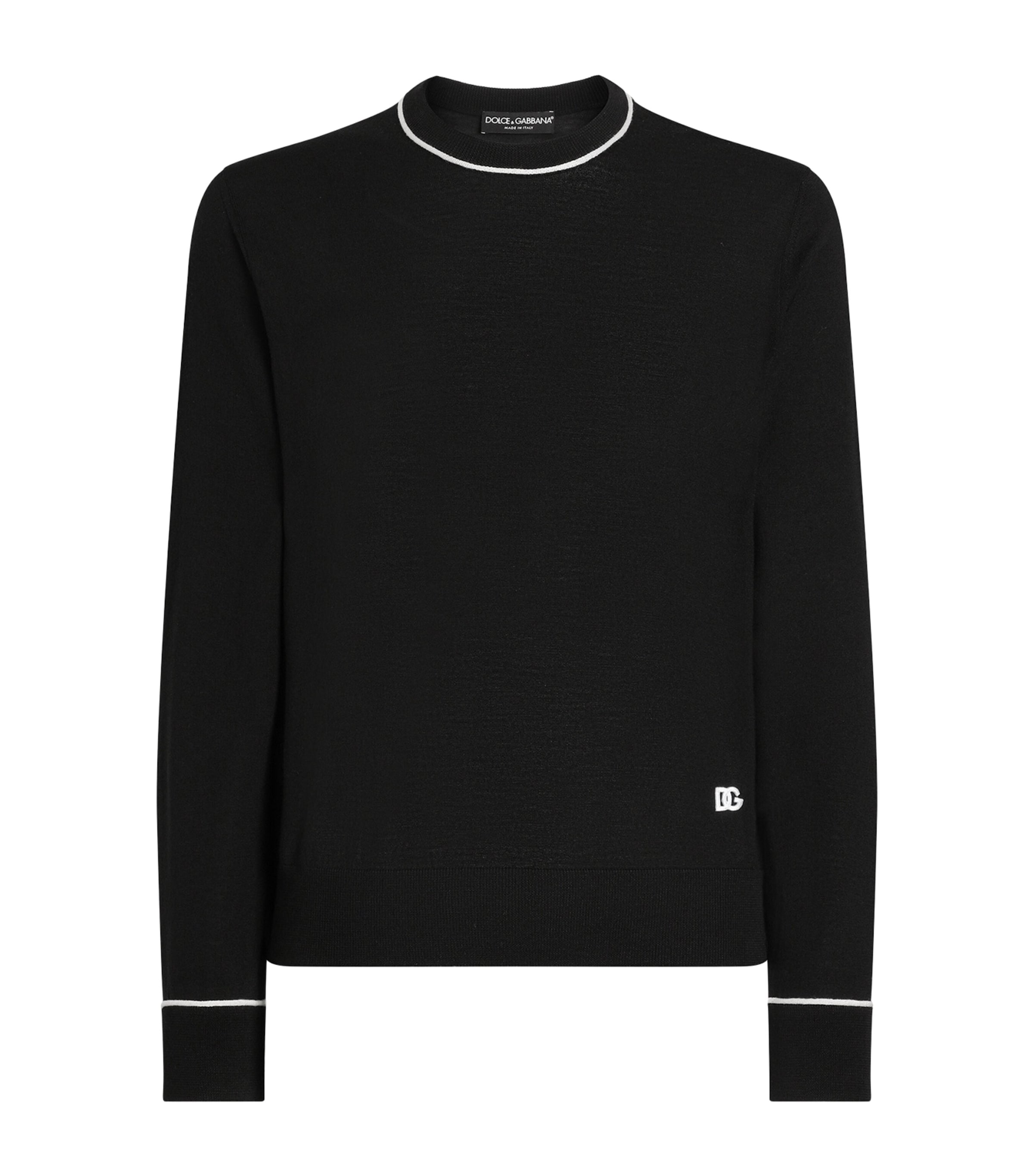 Wool Crew-Neck Sweater N0000-BLACK Image 1