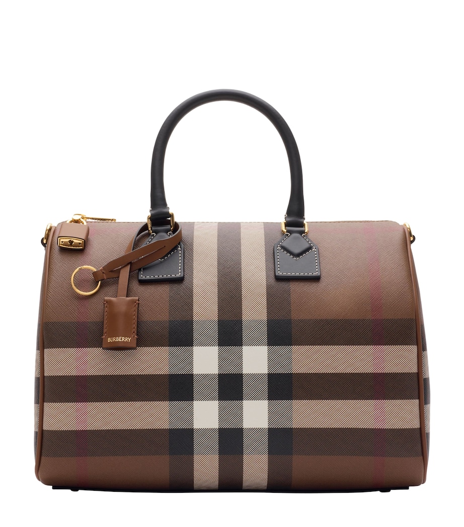 Medium Check Bowling Bag DARK BIRCH BROWN Image 1
