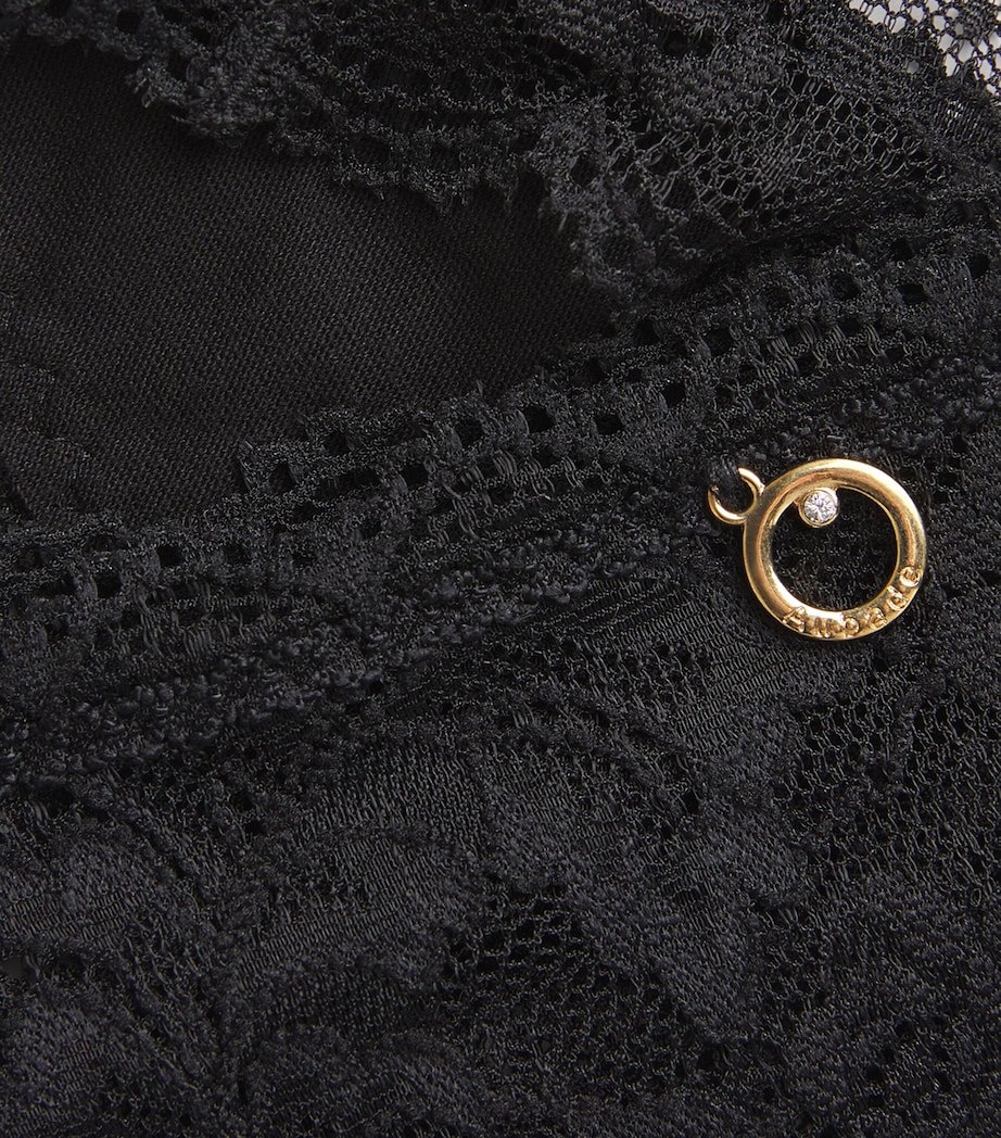 Lace Rosessence Tanga BLACK Image 4