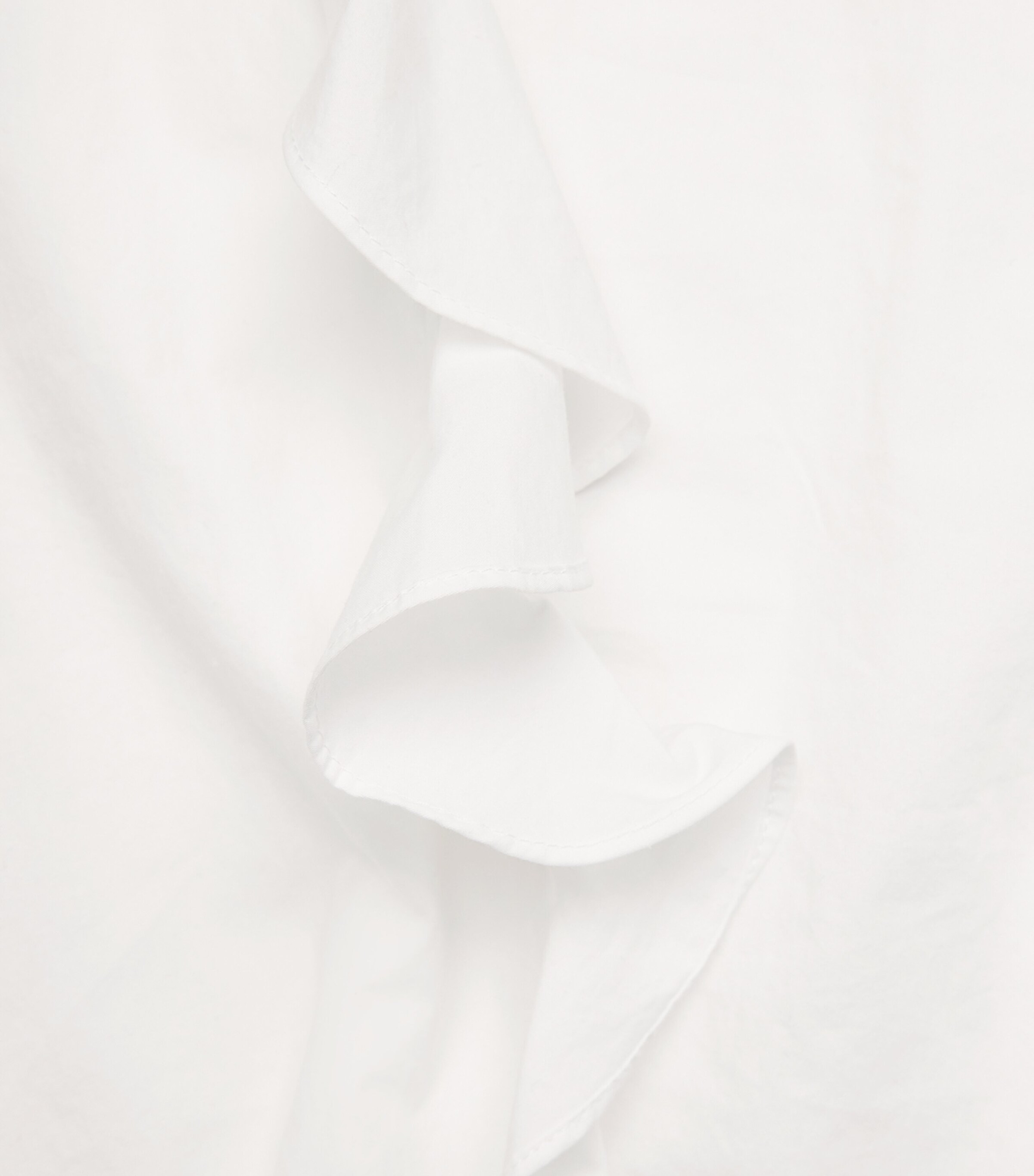 Sandro Paris Womens Cotton Ruffle Blouse White Image 6