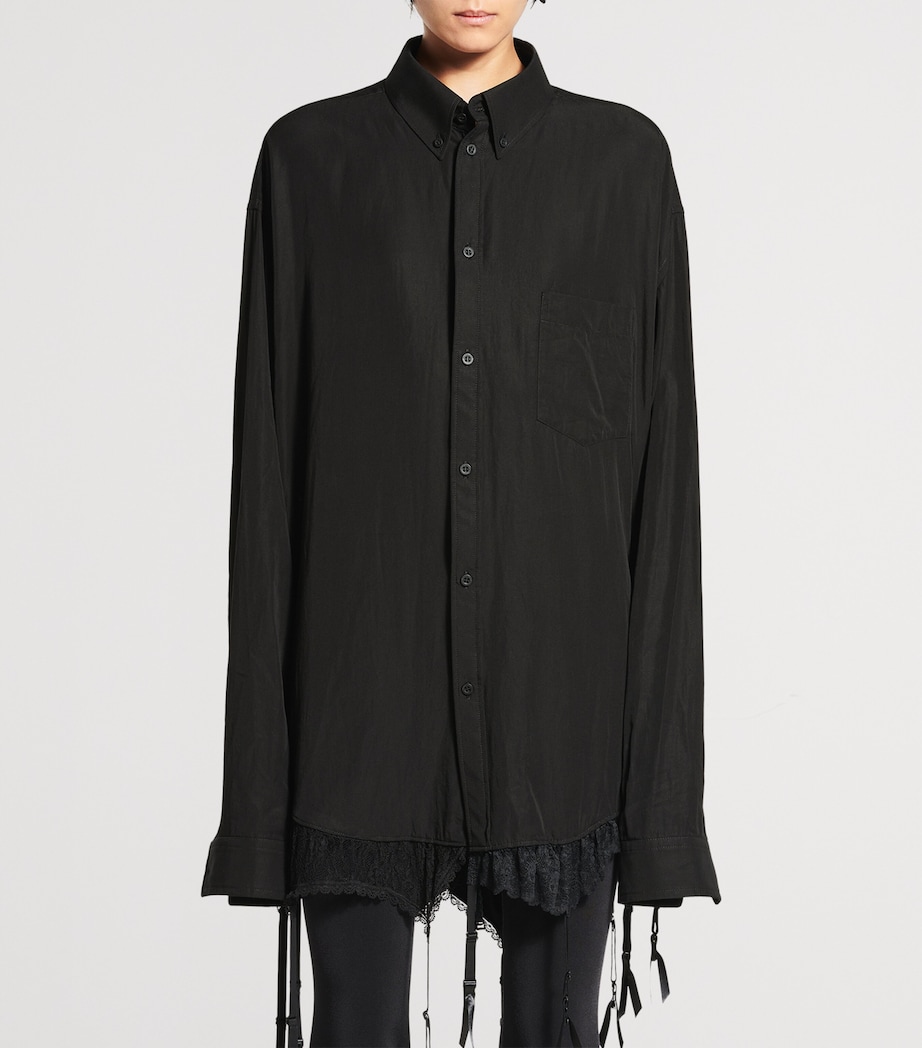 Balenciaga Womens Lingerie-Trim Shirt Image 2