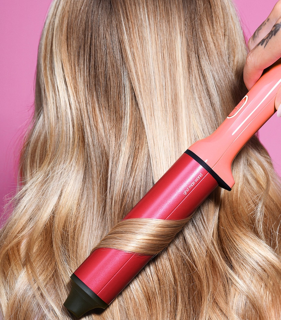 ghd Chronos Curve Max Wand Hair Curler Candy Coral Image 3
