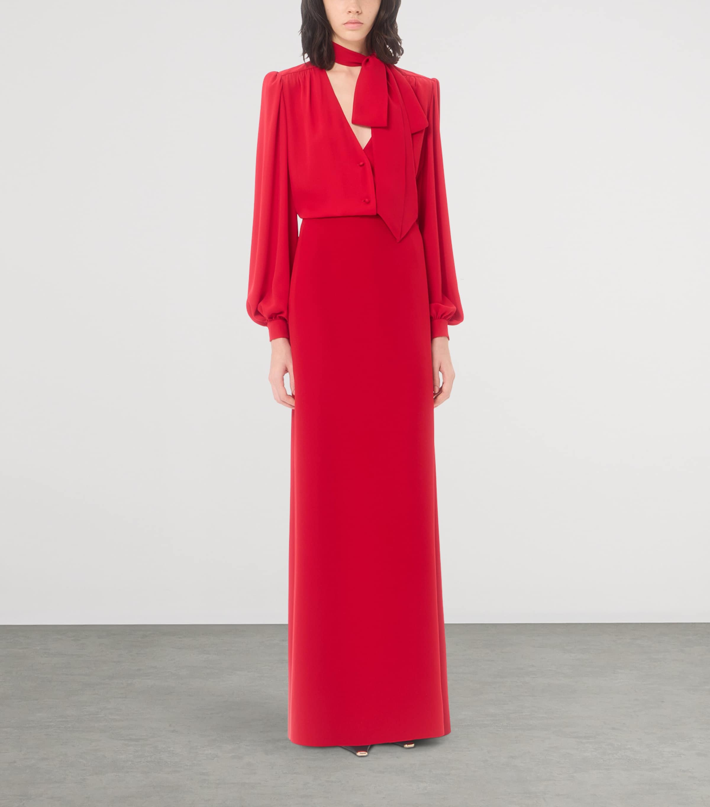 Valentino Womens Silk Maxi Skirt Image 2