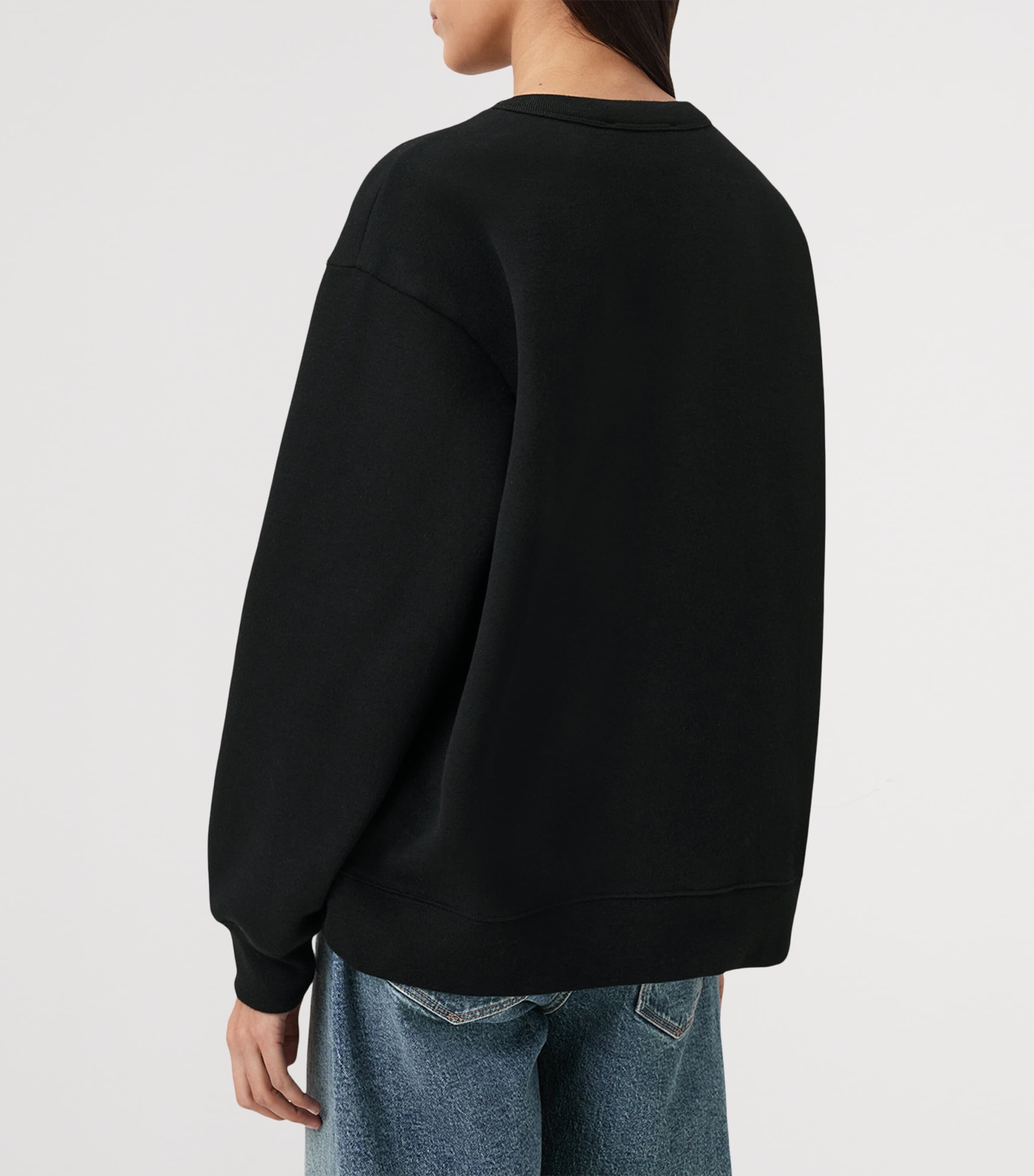 Organic Cotton Piper Sweatshirt BLACK Image 4