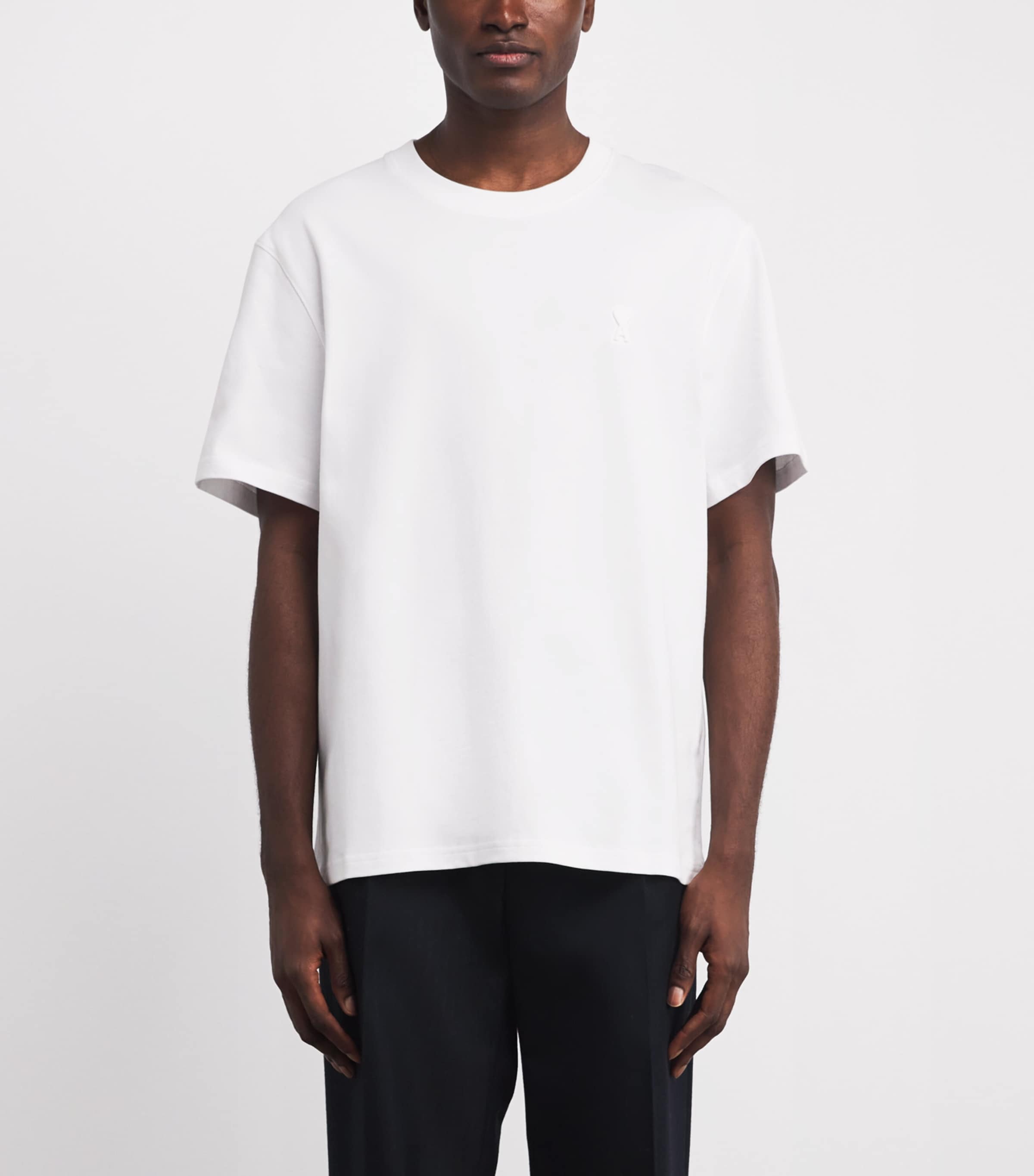 Cotton Embroidered Logo T-Shirt 100 - BLANC Image 4